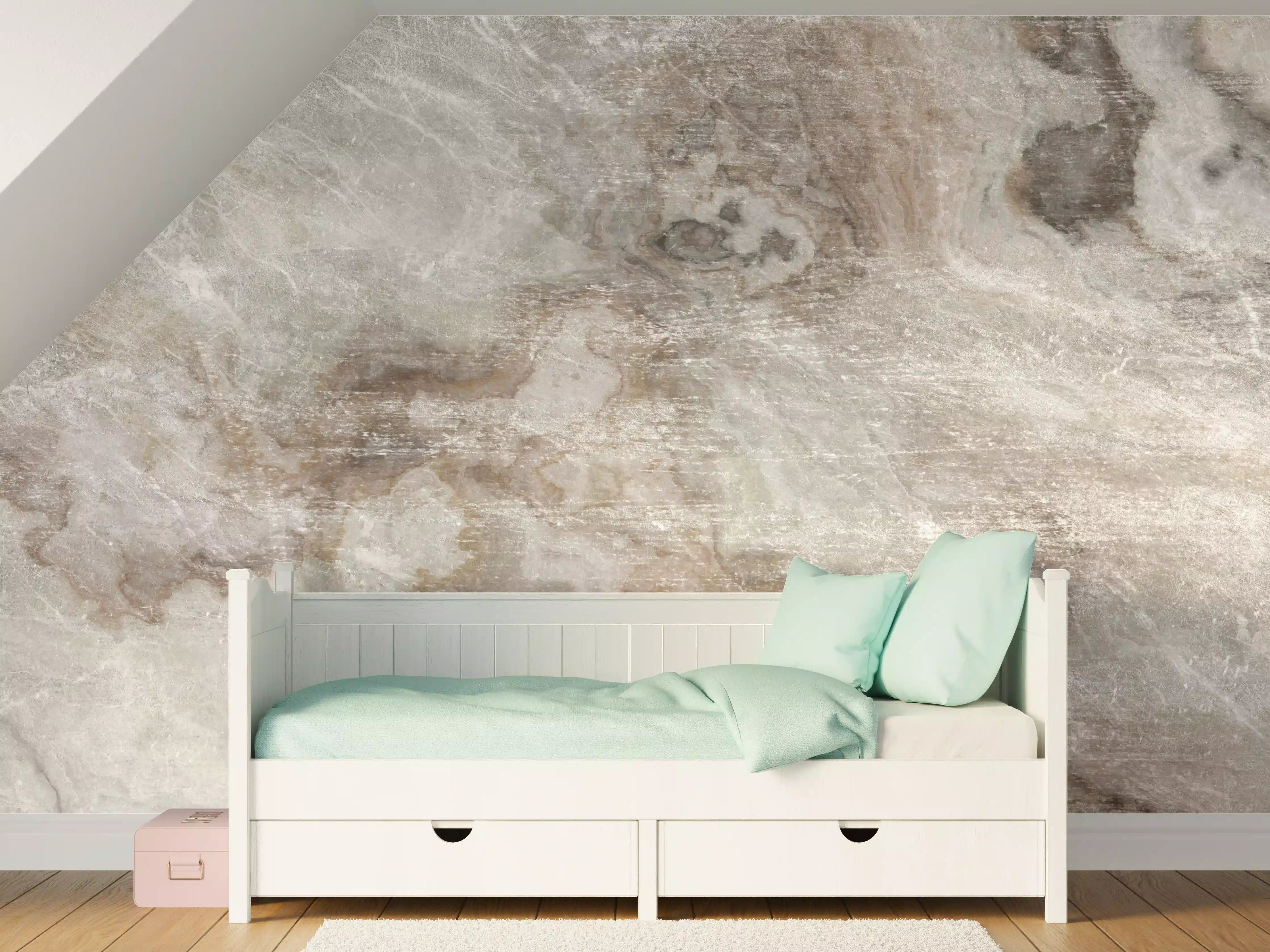 Kinderzimmer Wandgestaltung - Abstrakte Marmor Stein Textur