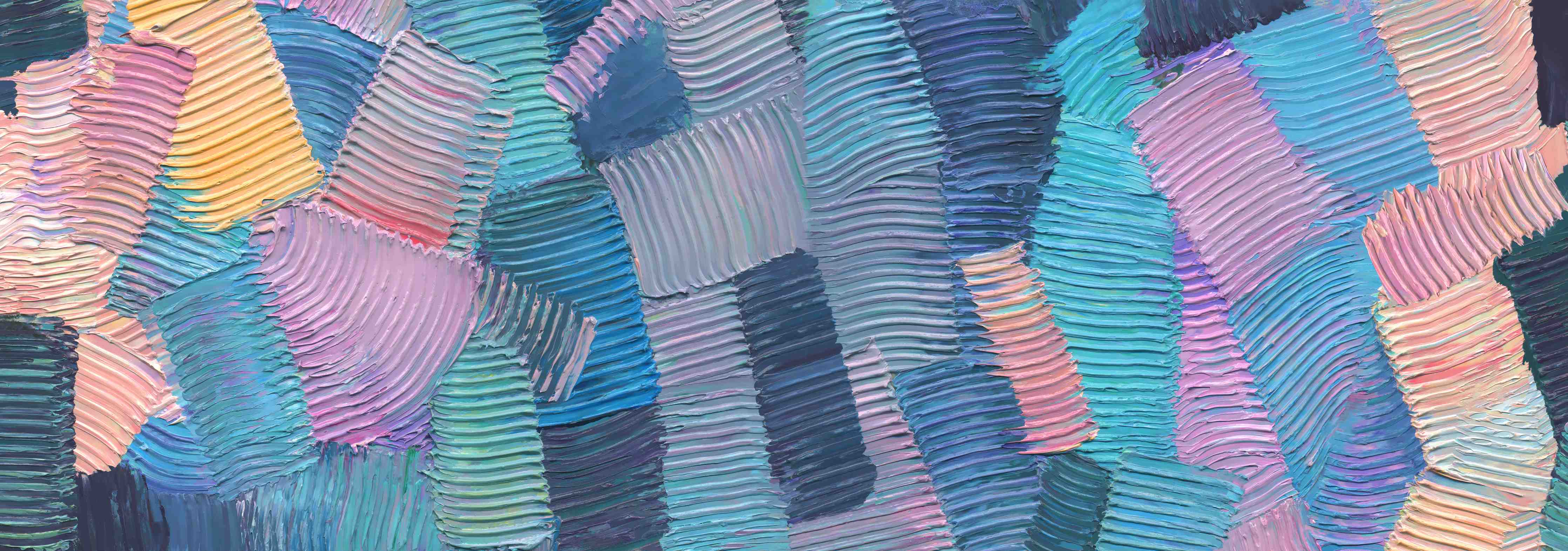 Kinderzimmer Wandgestaltung-Abstrakte bunte Farbpalette in Pastelltönen