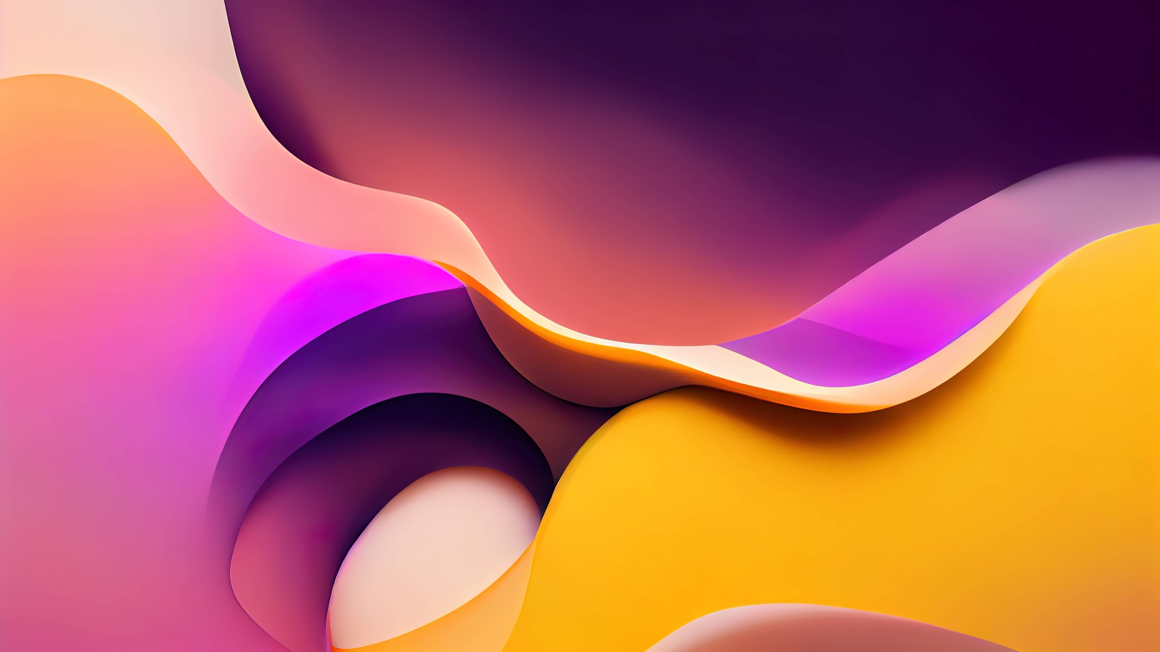 Kinderzimmer Wandgestaltung-Abstrakte bunte Farbpalette in Weichzeichnung