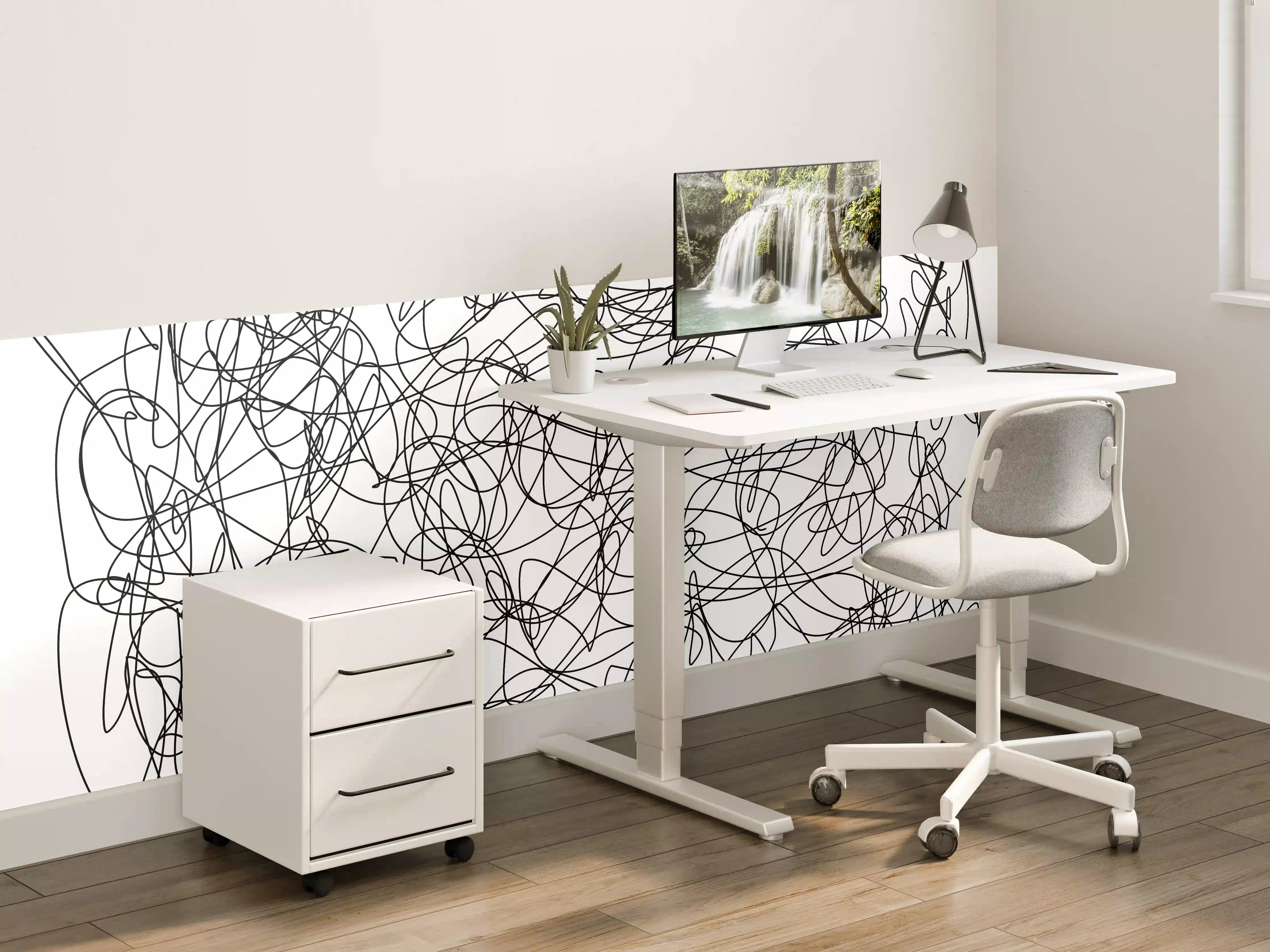 Kinderzimmer Wandgestaltung - Abstraktes doodle