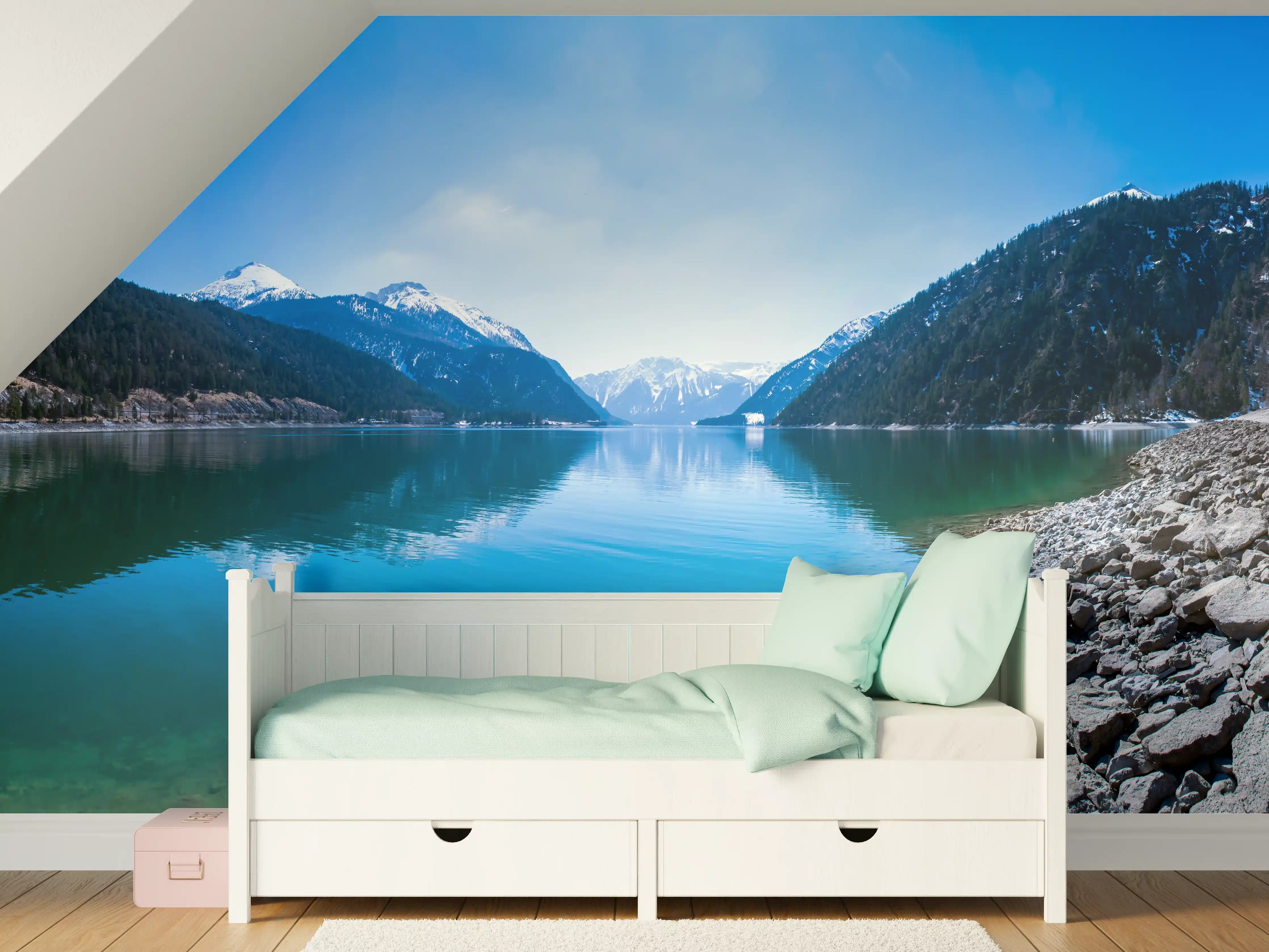 Kinderzimmer Wandgestaltung - Achensee in Österreich