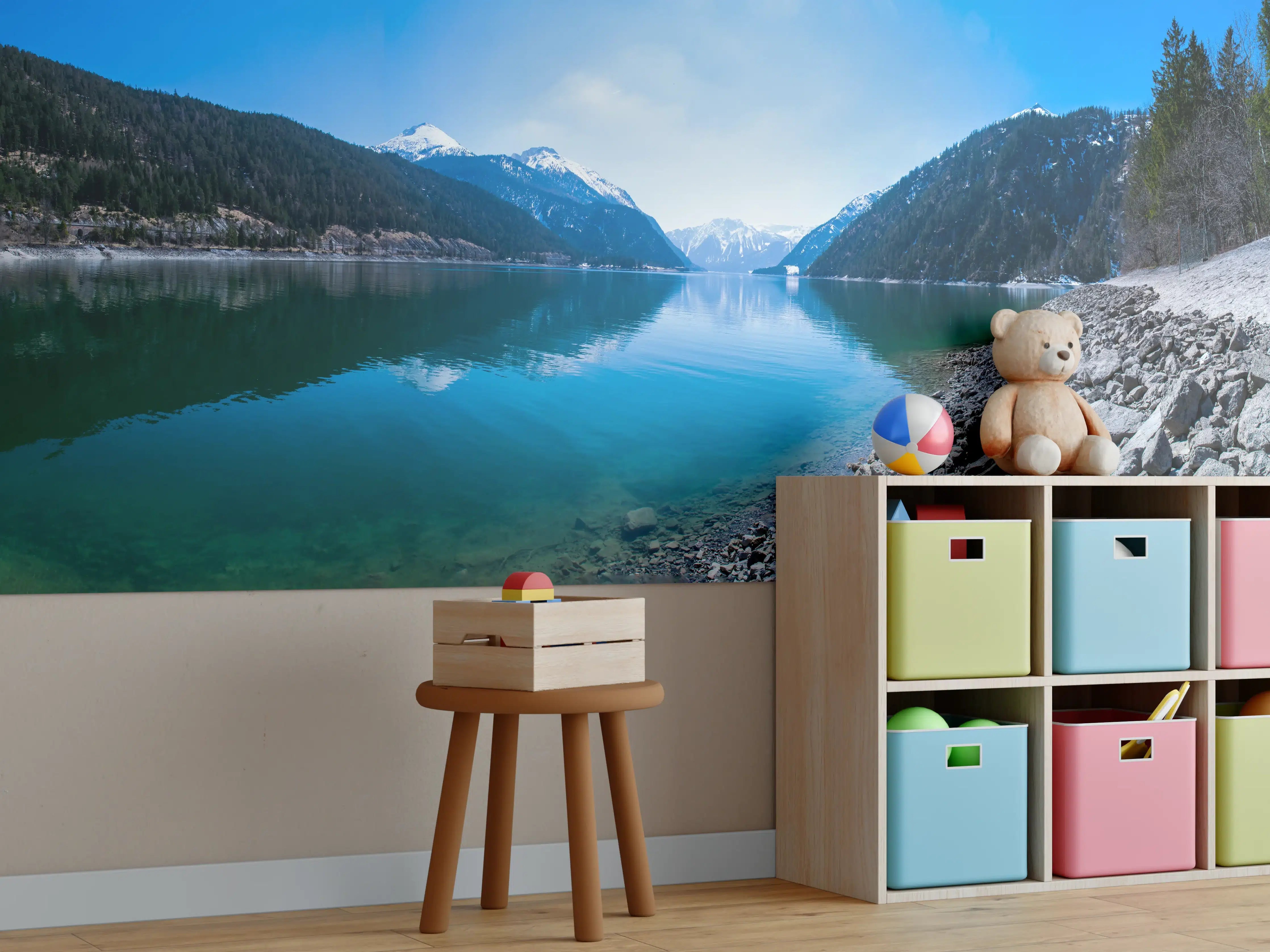 Kinderzimmer Wandgestaltung - Achensee in Österreich