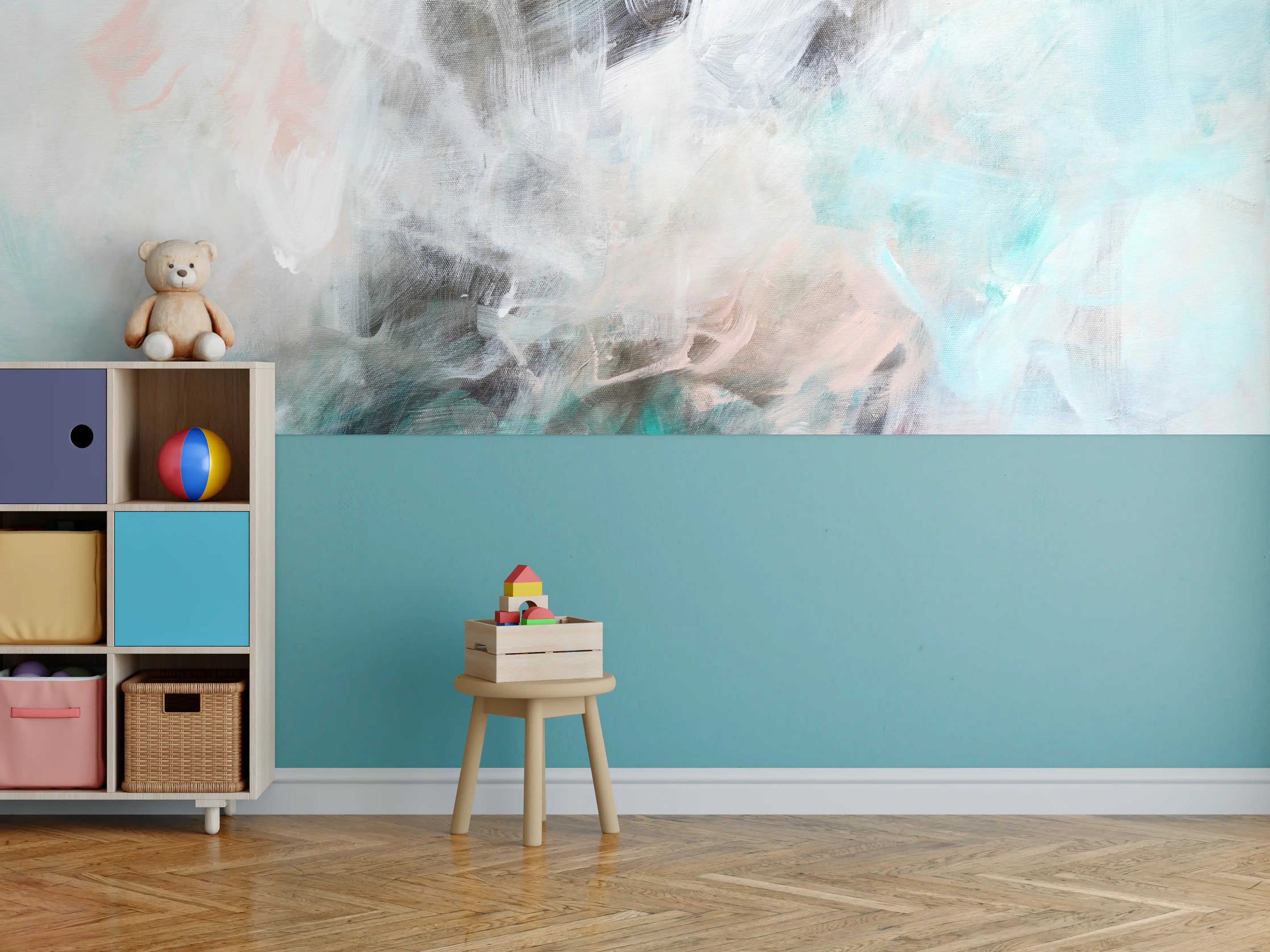 Kinderzimmer Wandgestaltung - Acryl Zeichnung - Gemälde
