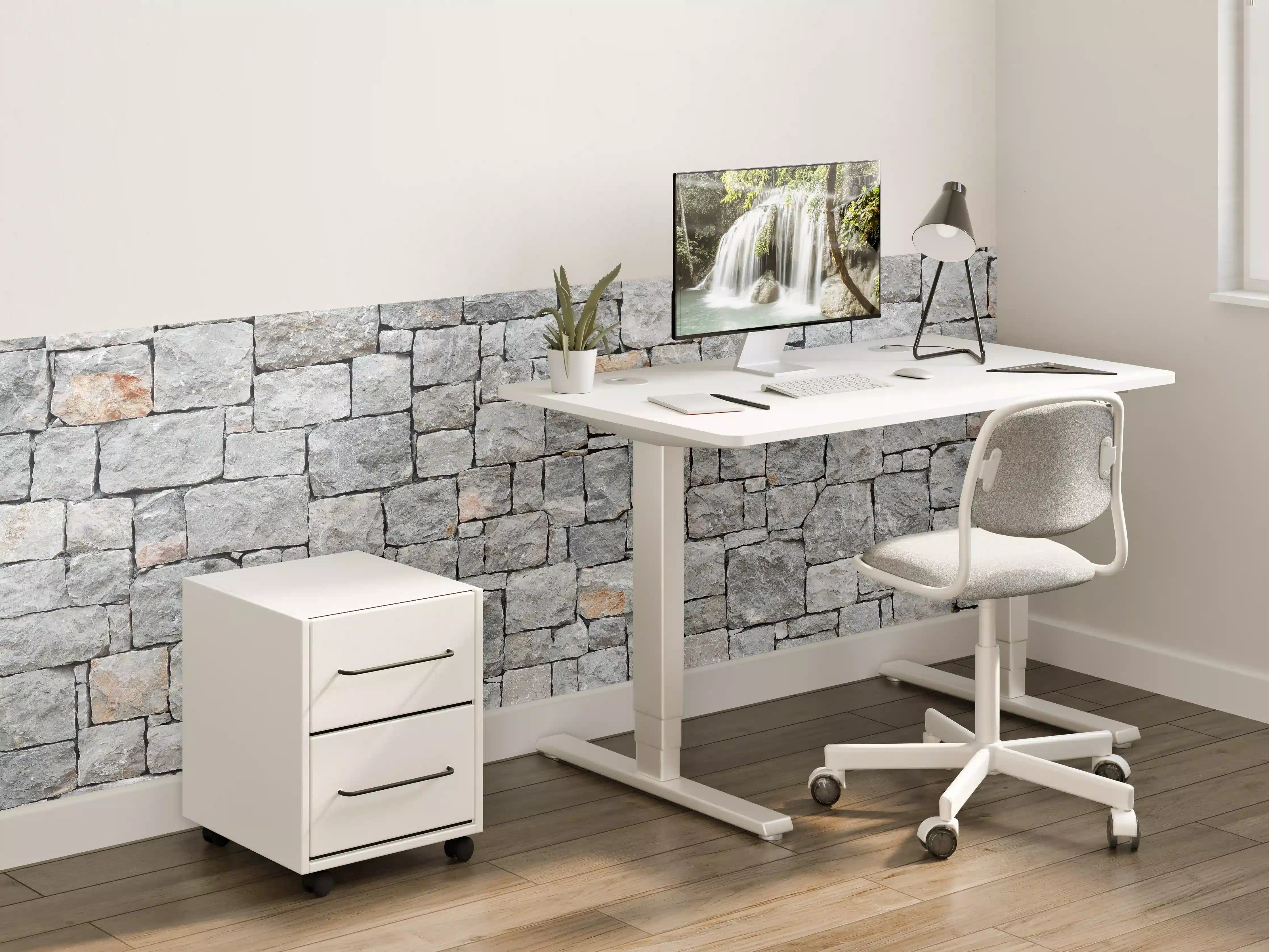 Kinderzimmer Wandgestaltung - Alte Graue Steinwand