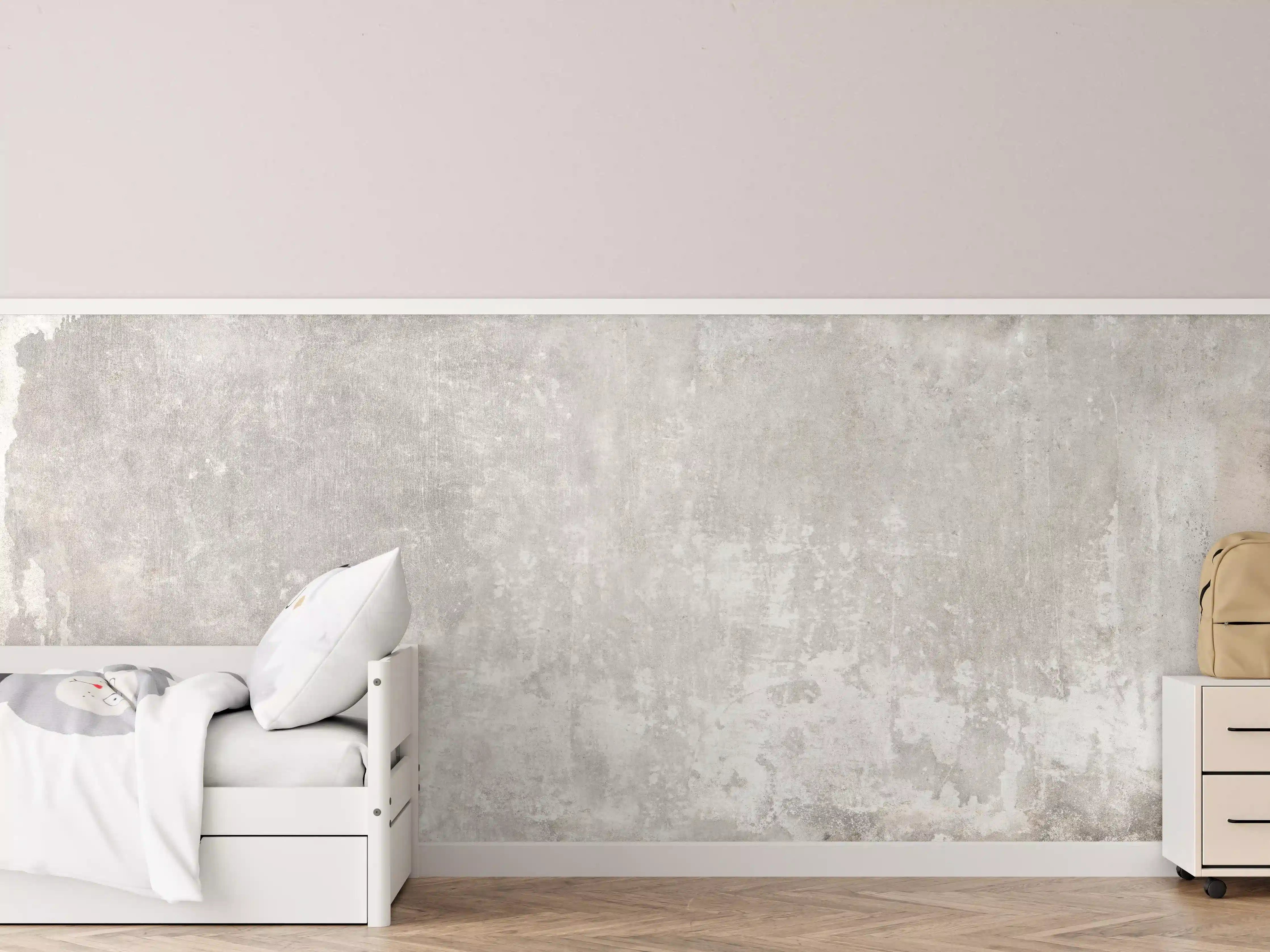 Kinderzimmer Wandgestaltung - Alte Zementwandstruktur
