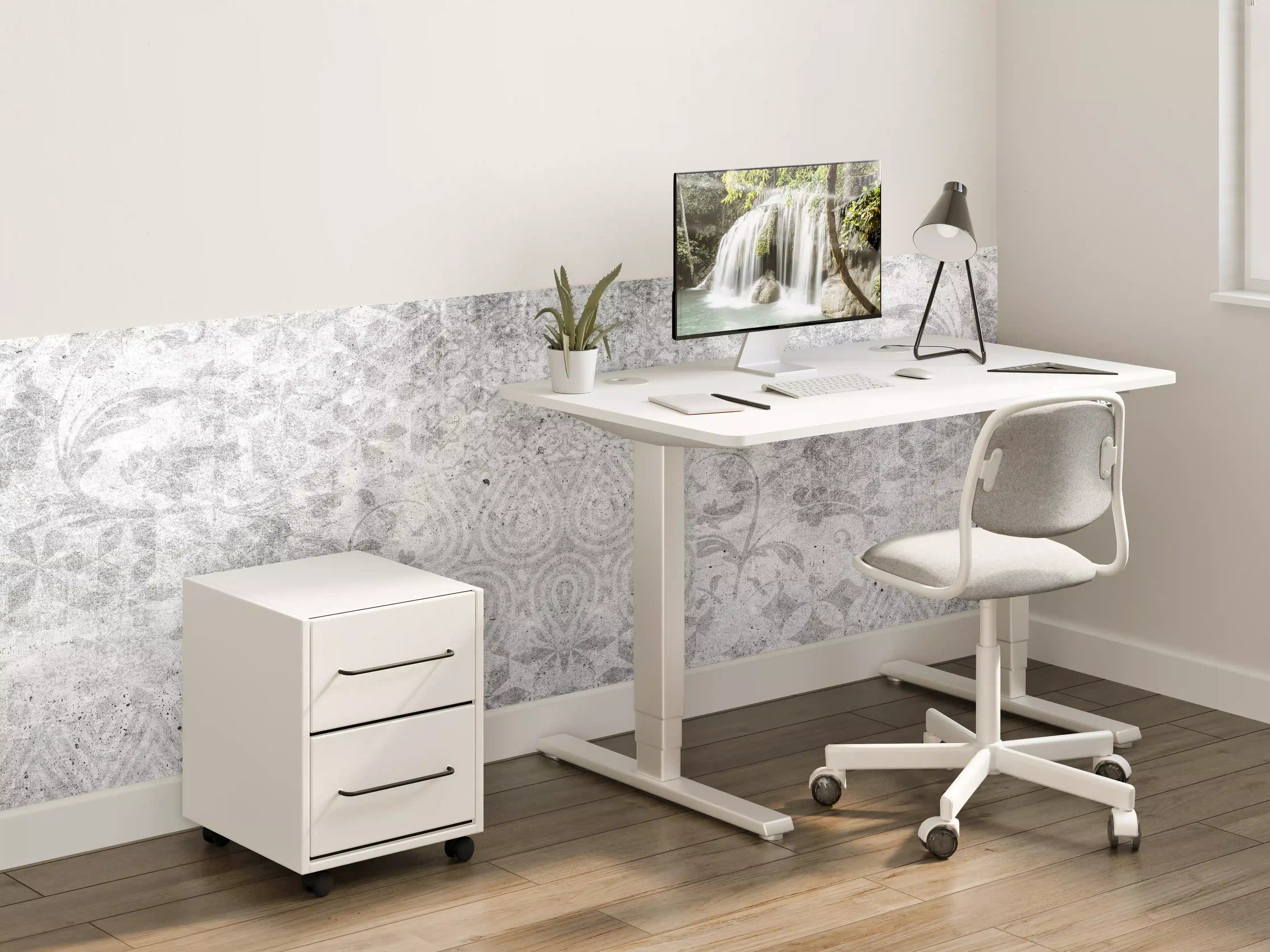 Kinderzimmer Wandgestaltung - Alte graue Vintage Fliesen