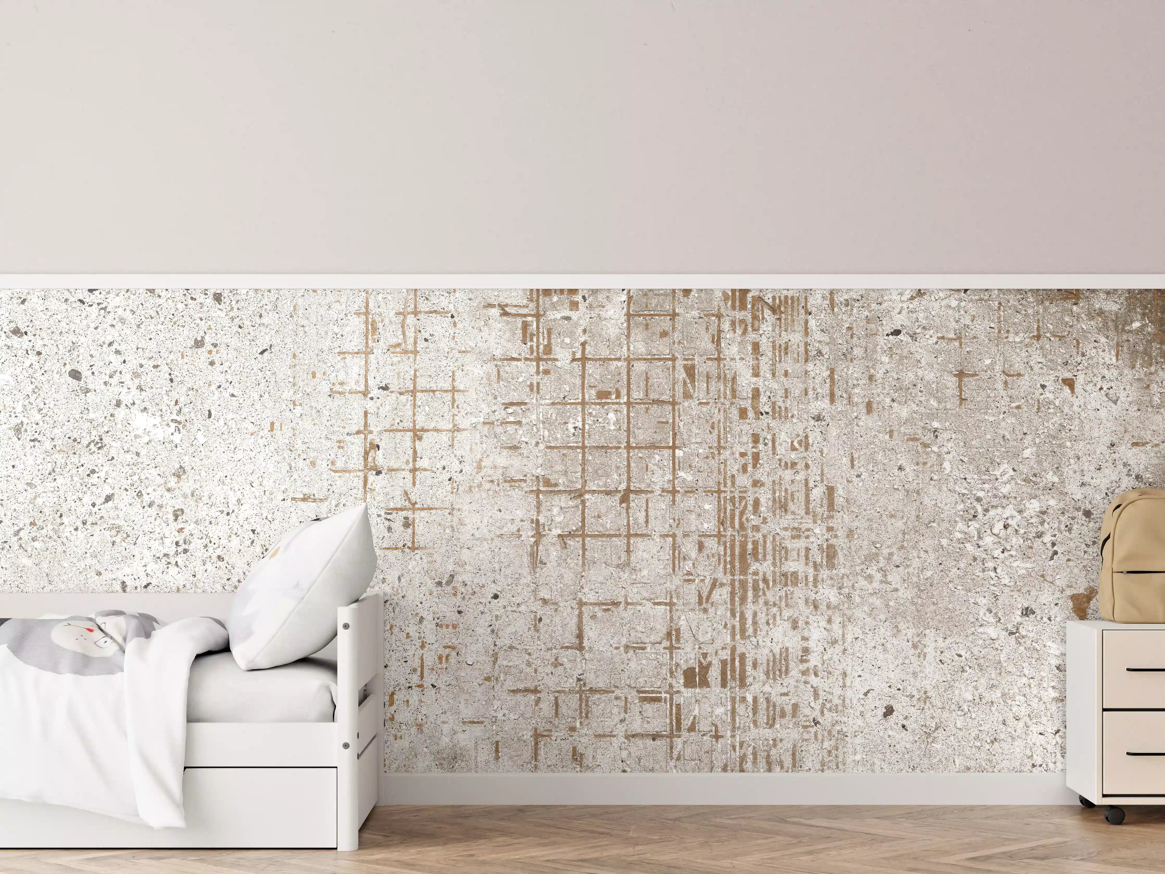 Kinderzimmer Wandgestaltung - Alte vintage Betonmauer