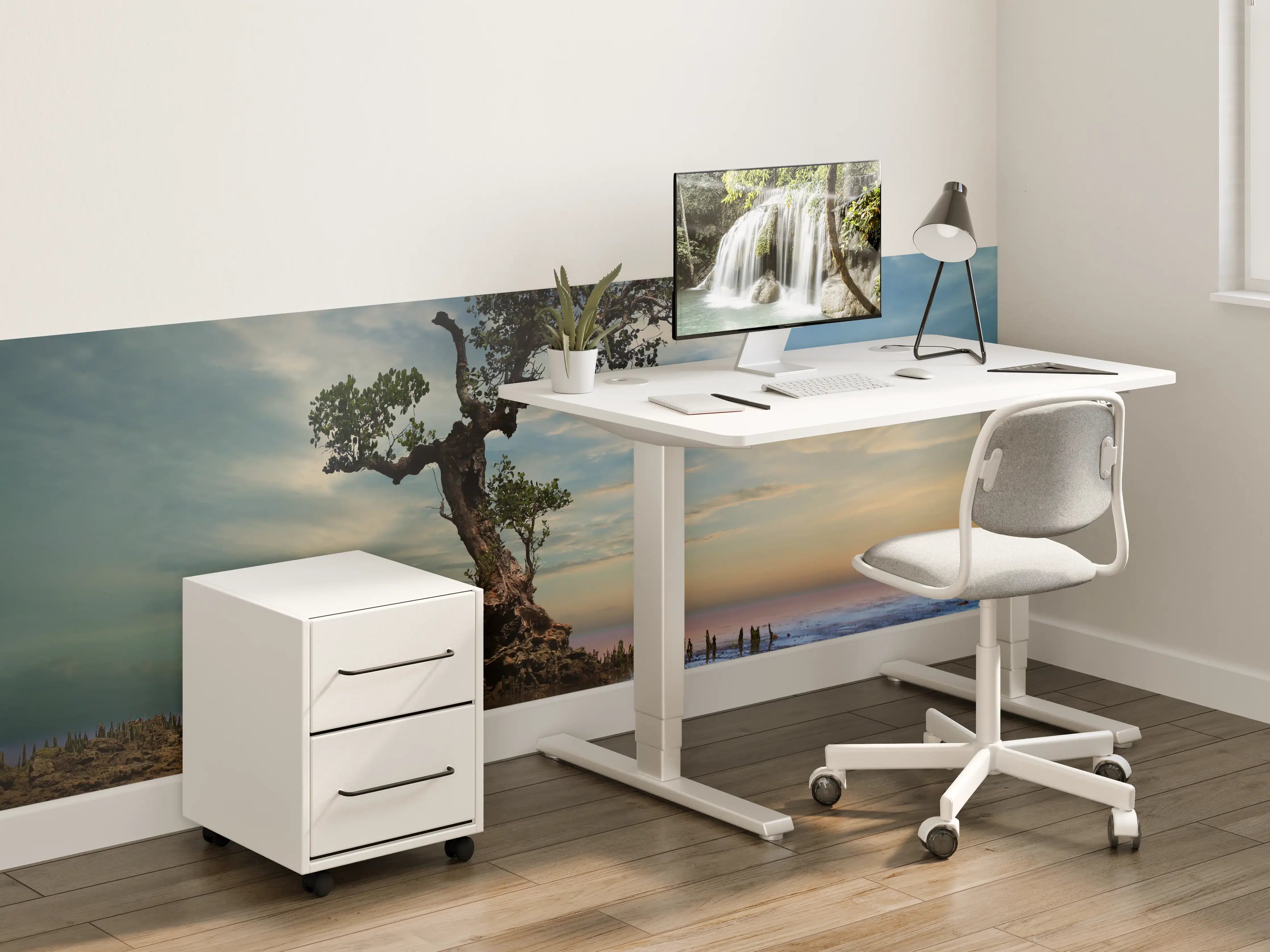 Kinderzimmer Wandgestaltung - Alter Baum am Strand