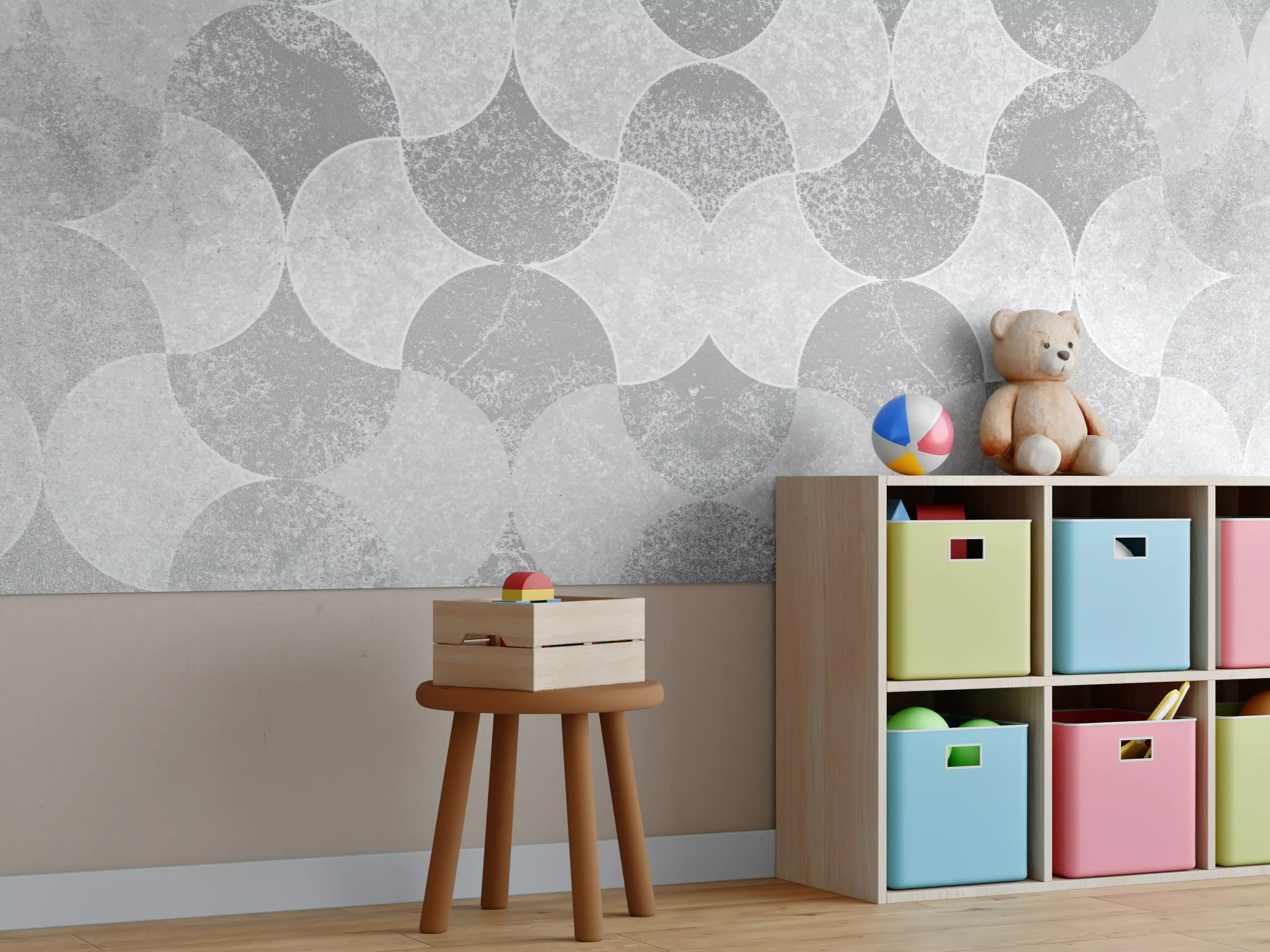 Kinderzimmer Wandgestaltung - Altes abstraktes Betonmuster