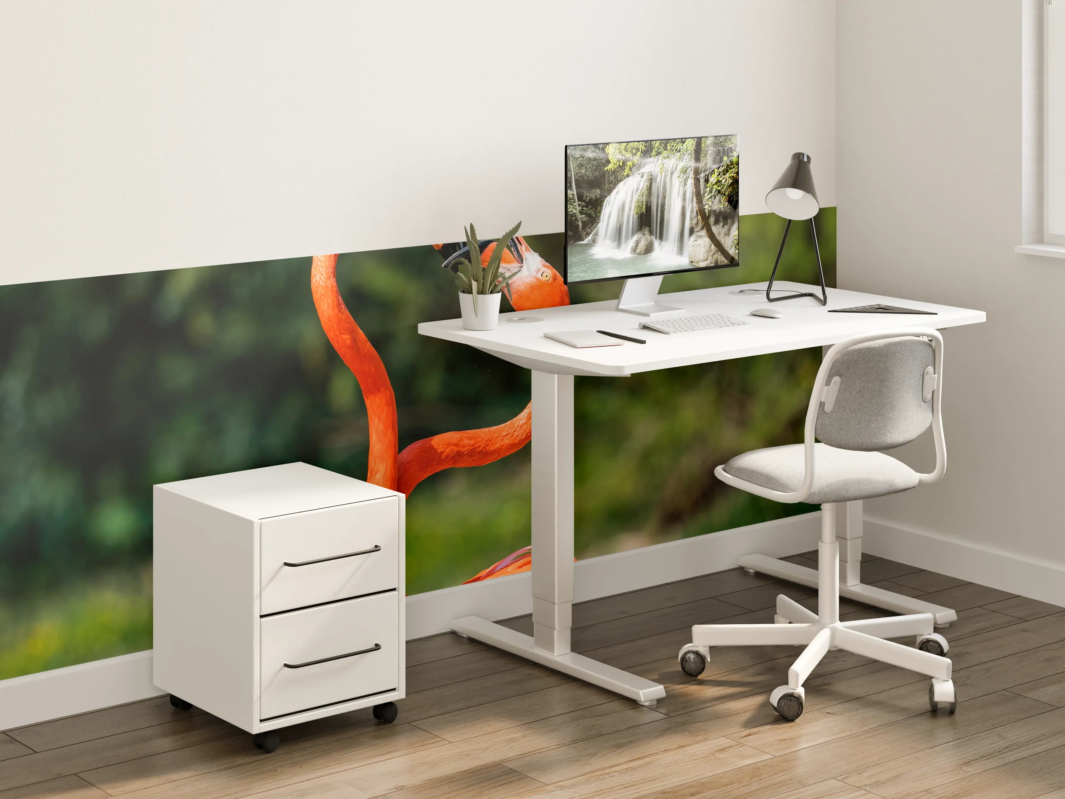 Kinderzimmer Wandgestaltung - Amerikanisches Flamingo-Paar