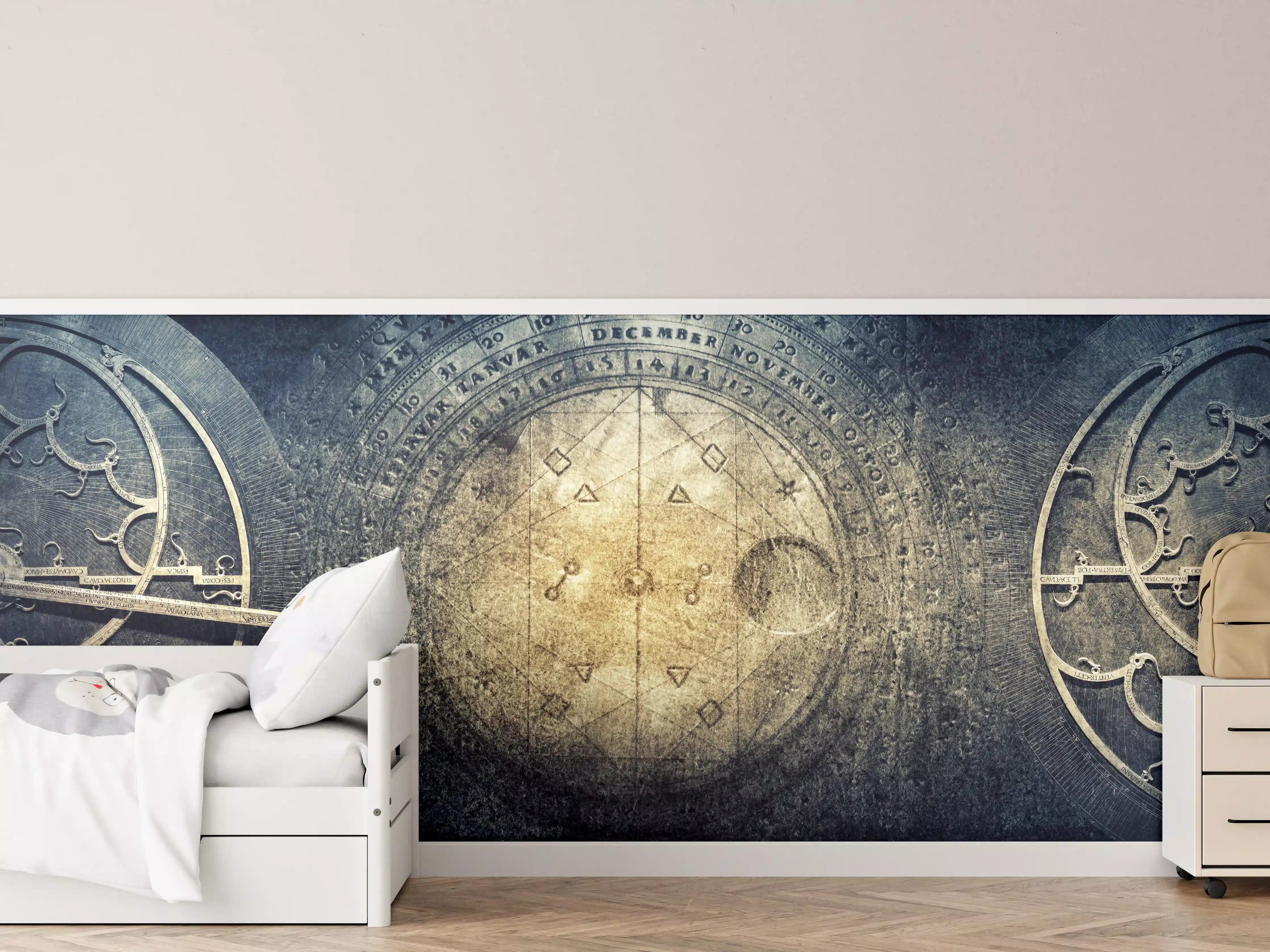 Kinderzimmer Wandgestaltung - Antike Astronomie-Instrumente