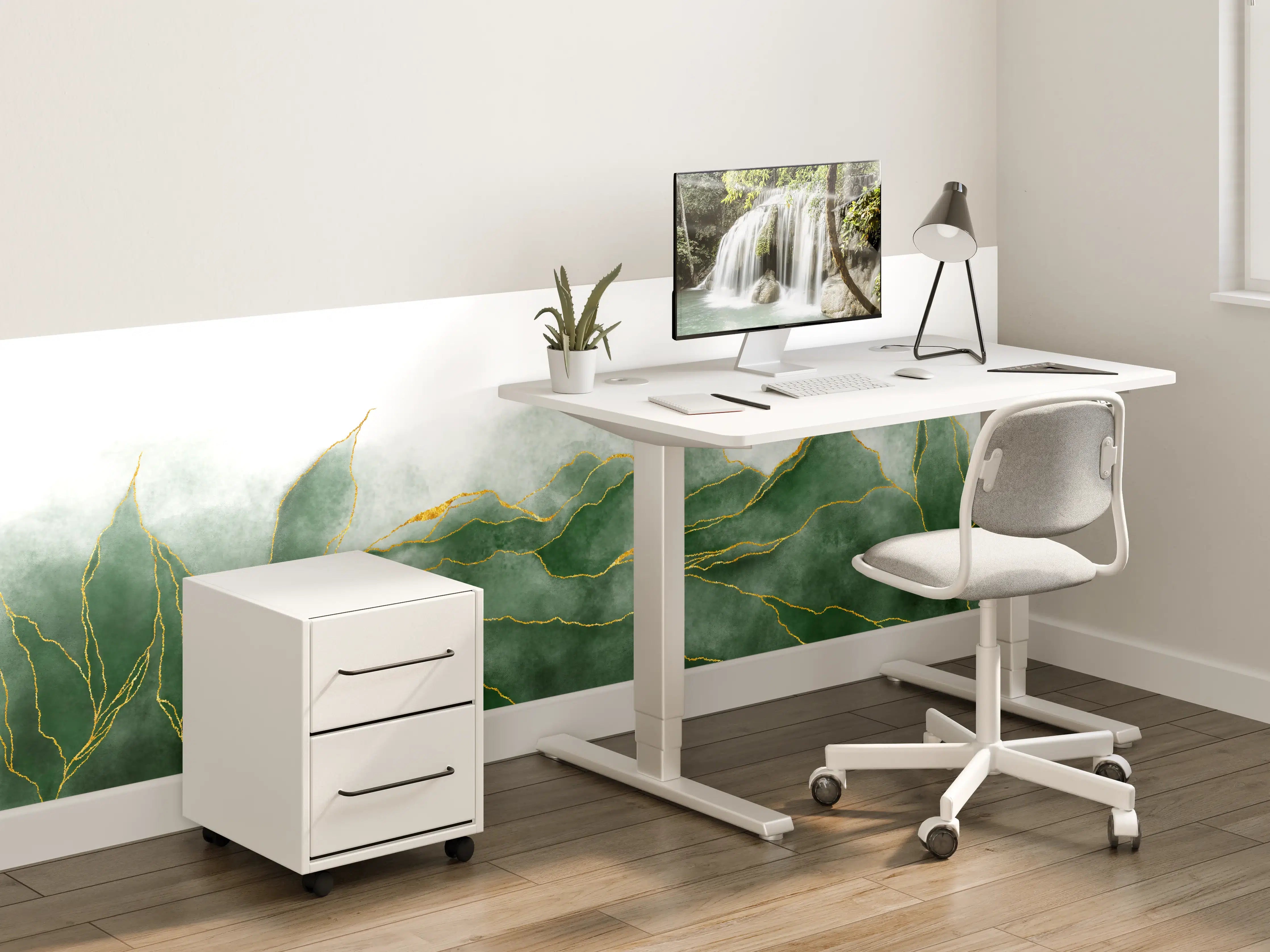 Kinderzimmer Wandgestaltung - Aquarell Zeichnung - Pflanzen