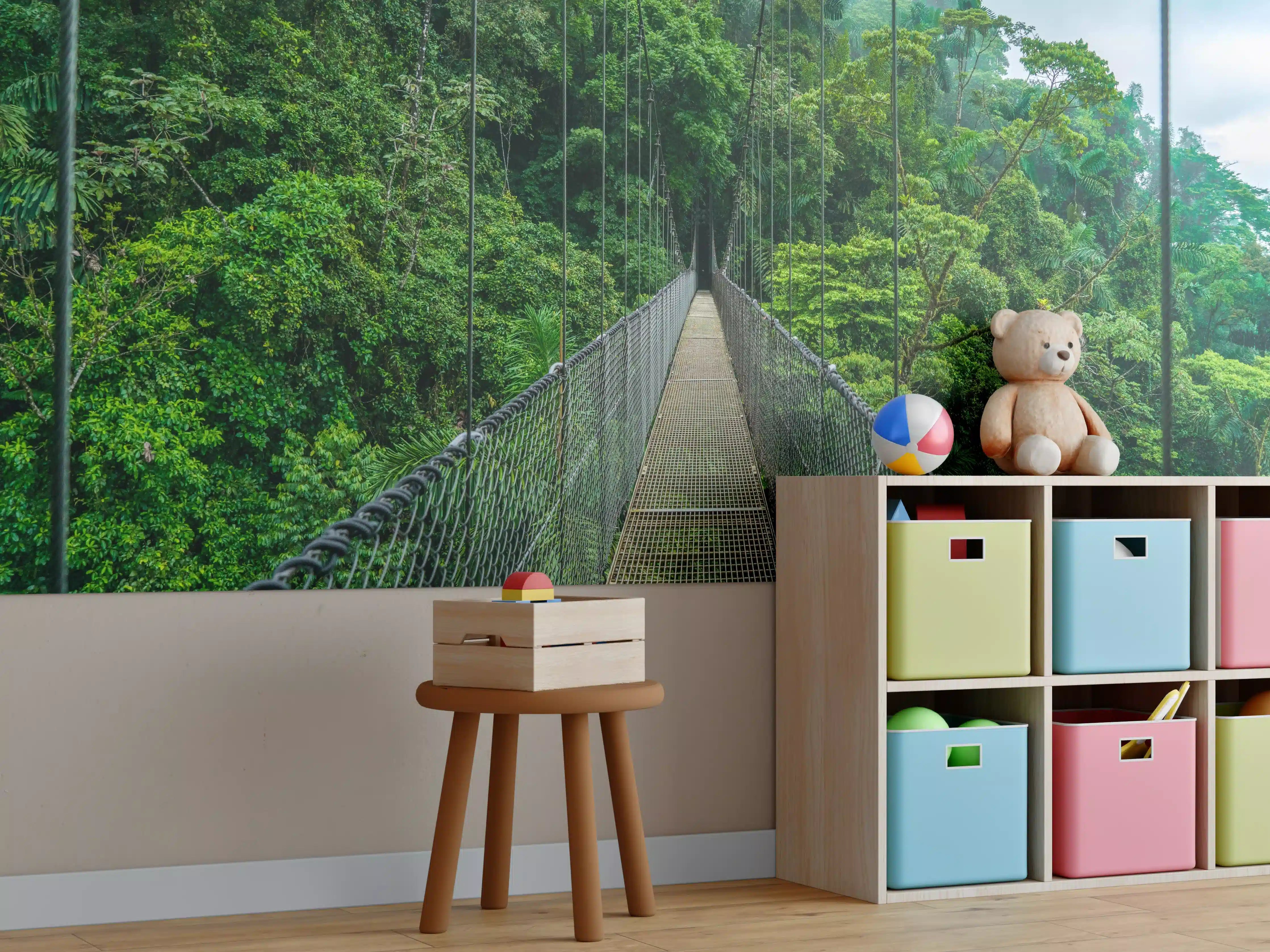 Kinderzimmer Wandgestaltung - Arenal-Hängebrücke - Costa Rica