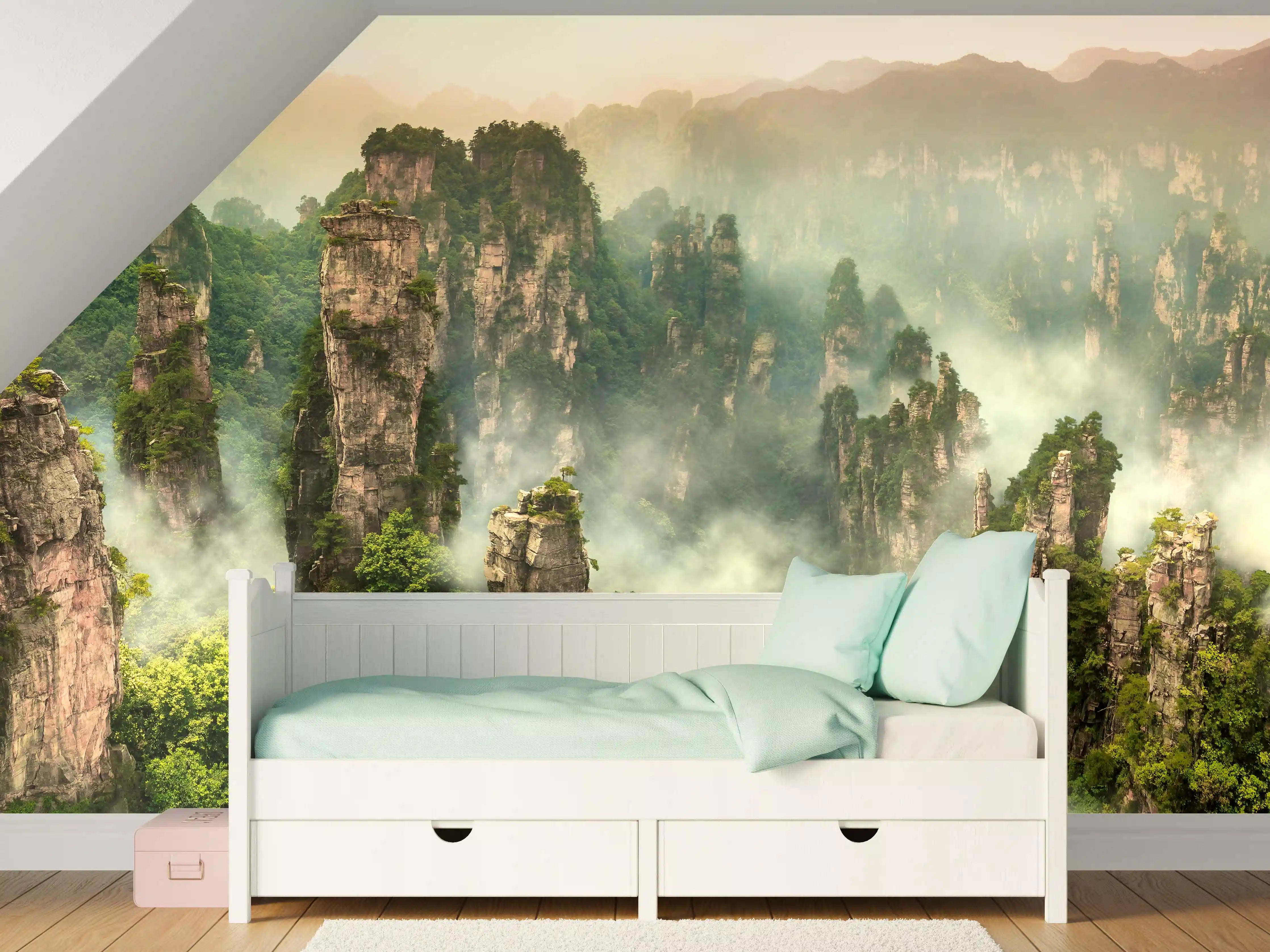 Kinderzimmer Wandgestaltung - Atemberaubende Landschaft in China