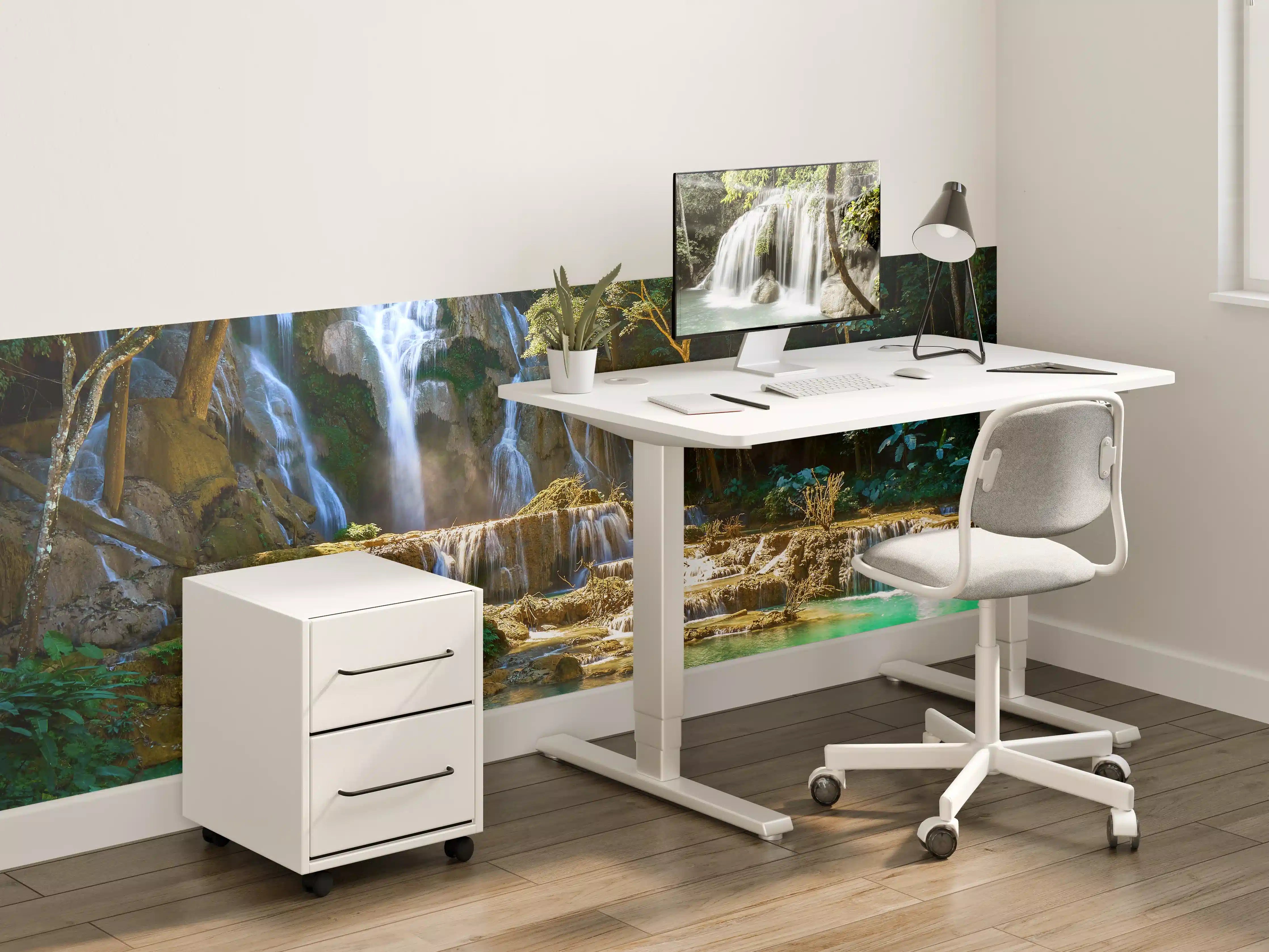 Kinderzimmer Wandgestaltung - Atemberaubender Wasserfall in Laos