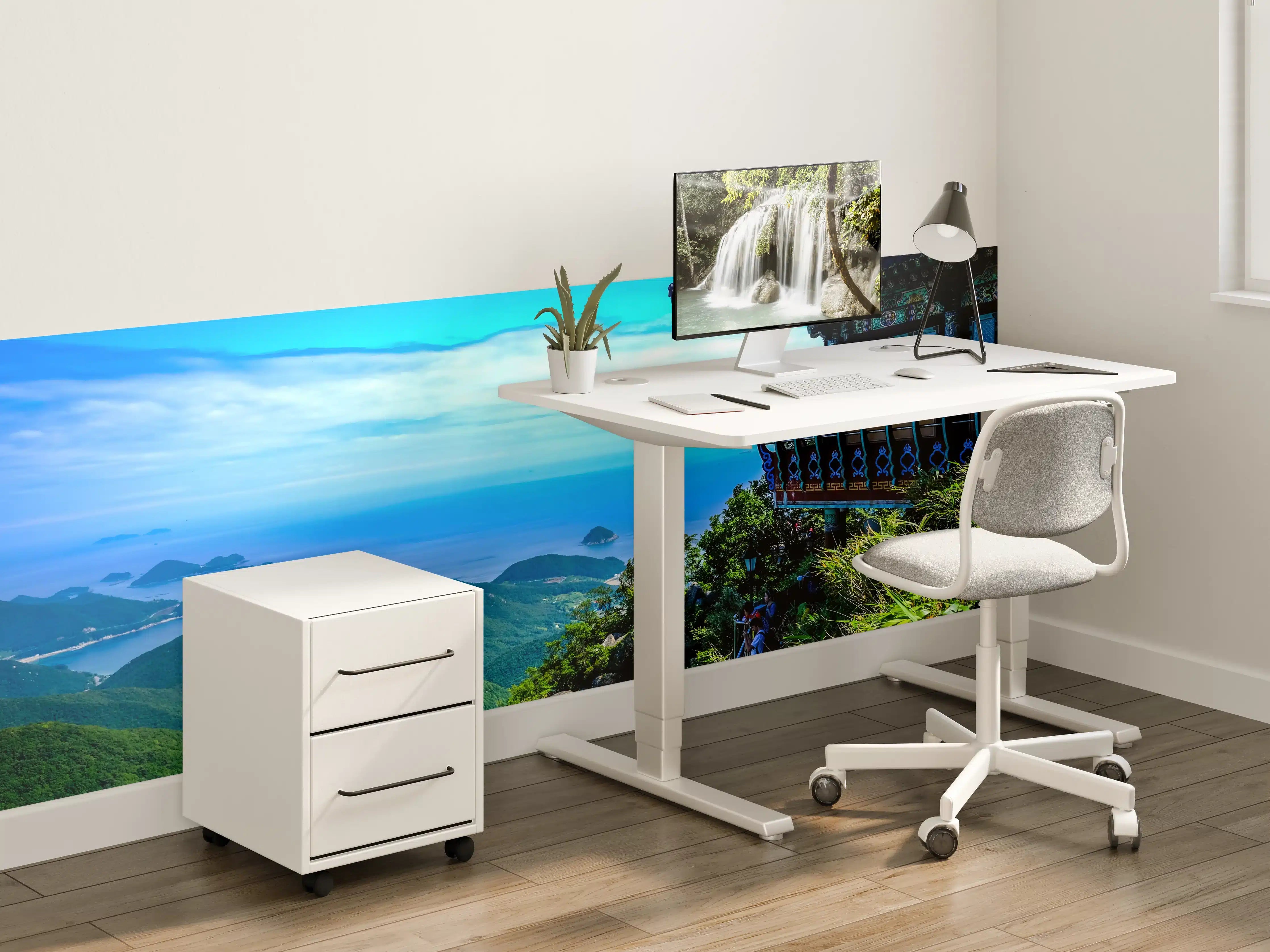 Kinderzimmer Wandgestaltung - Aussicht eines Berges in Südkorea