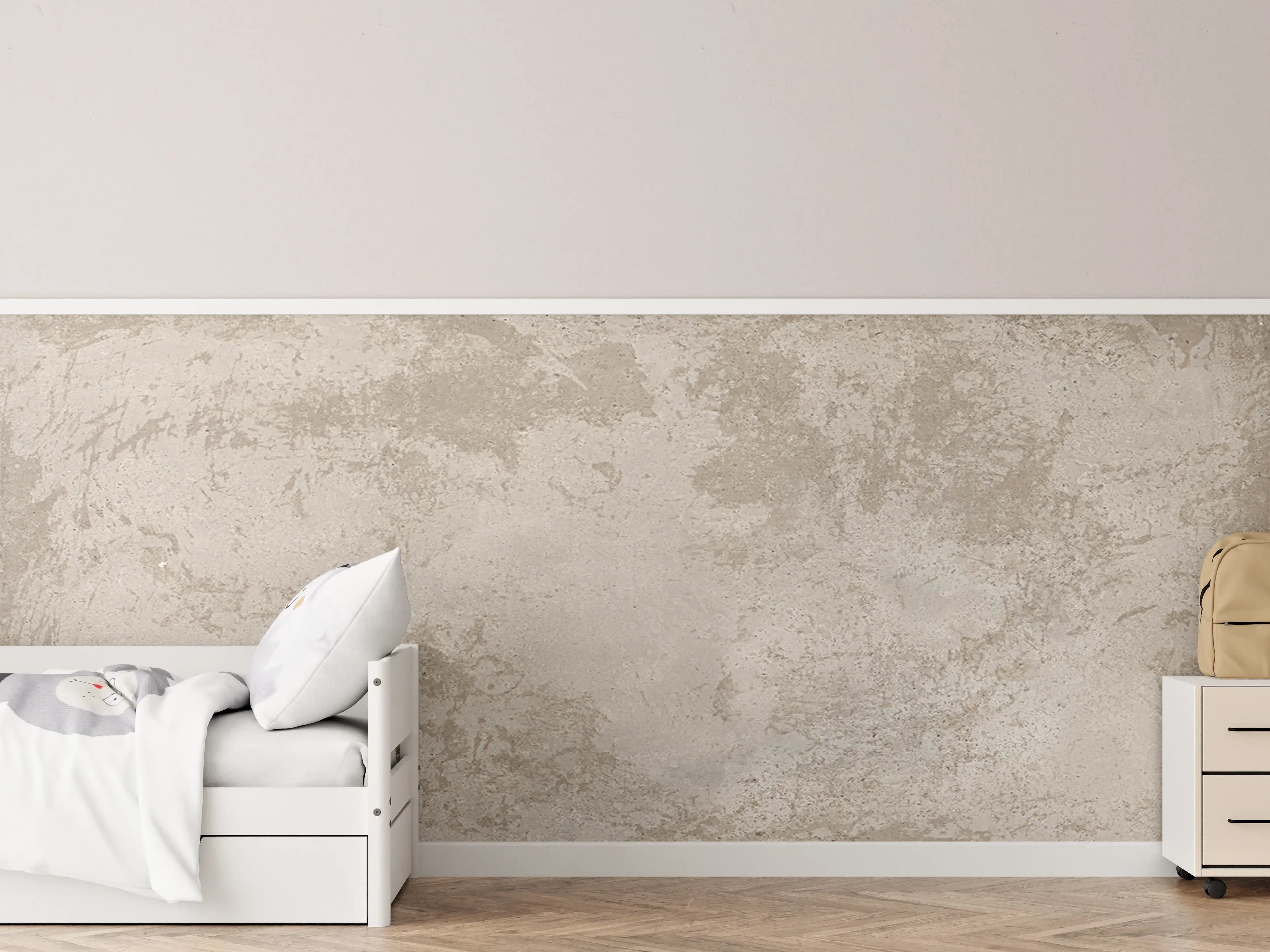 Kinderzimmer Wandgestaltung - Beige Vintage Wandtapete