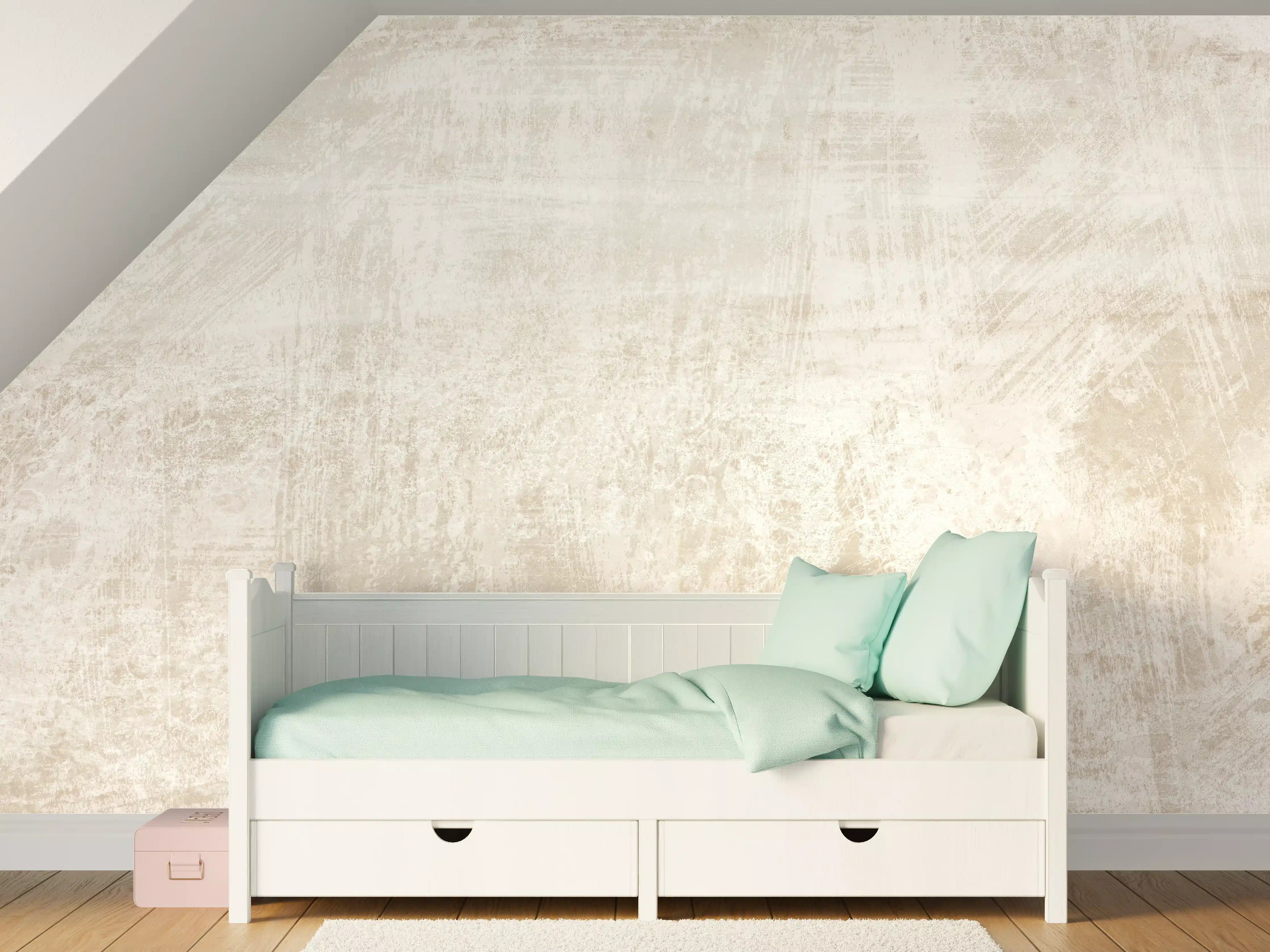 Kinderzimmer Wandgestaltung - Beigefarbener Hintergrund