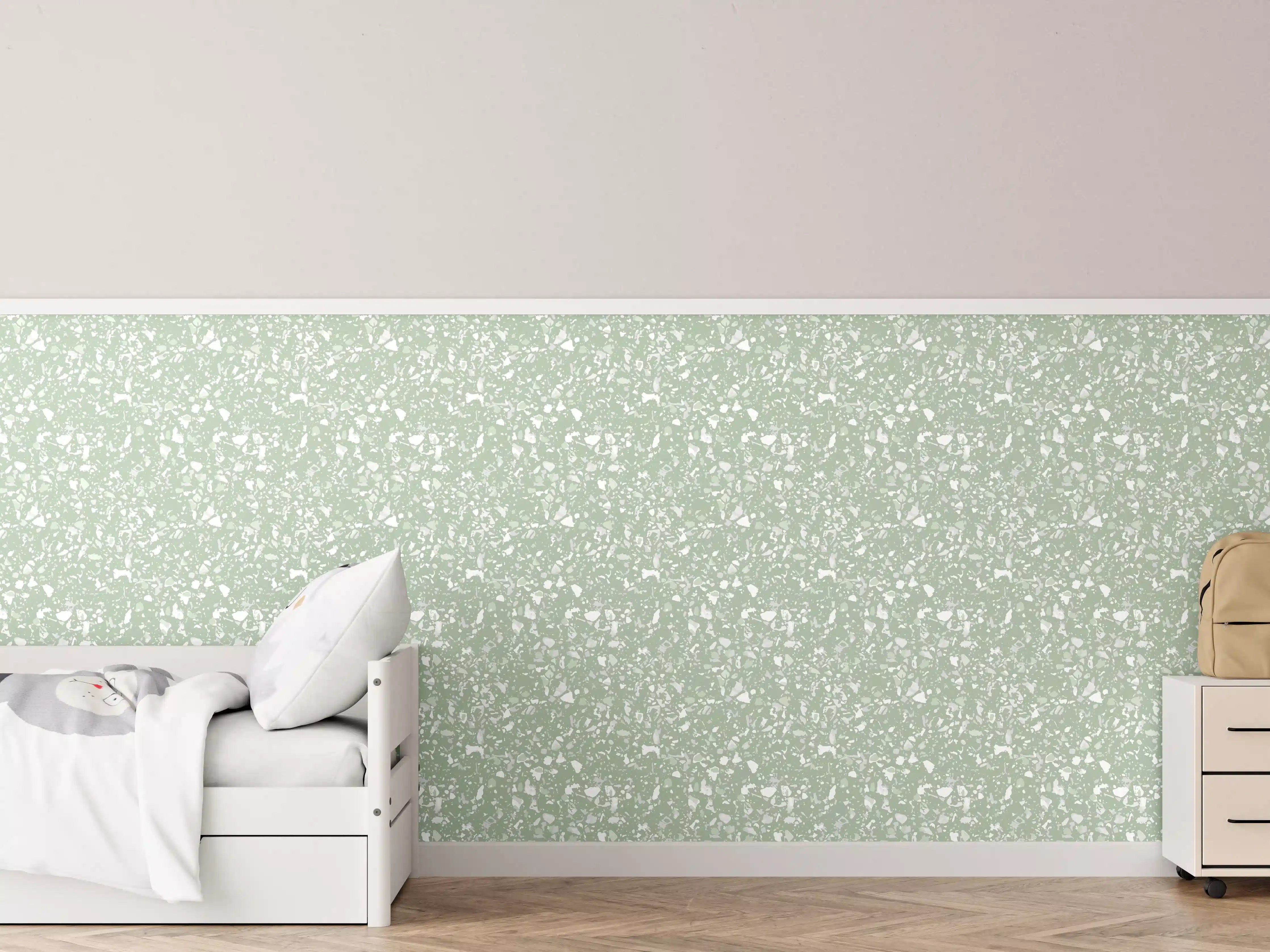 Kinderzimmer Wandgestaltung - Beruhigende Salvia-Terrassenfliese