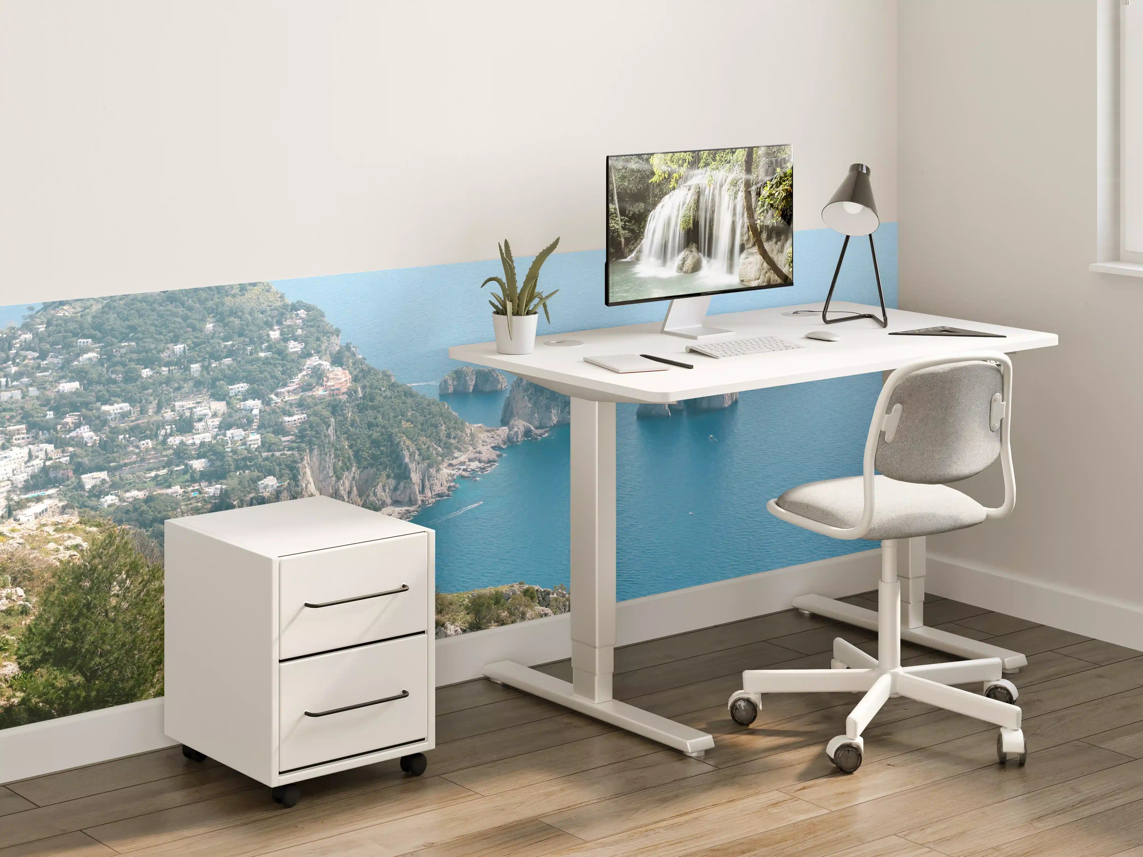 Kinderzimmer Wandgestaltung - Blaues Meer an Italiens Küste