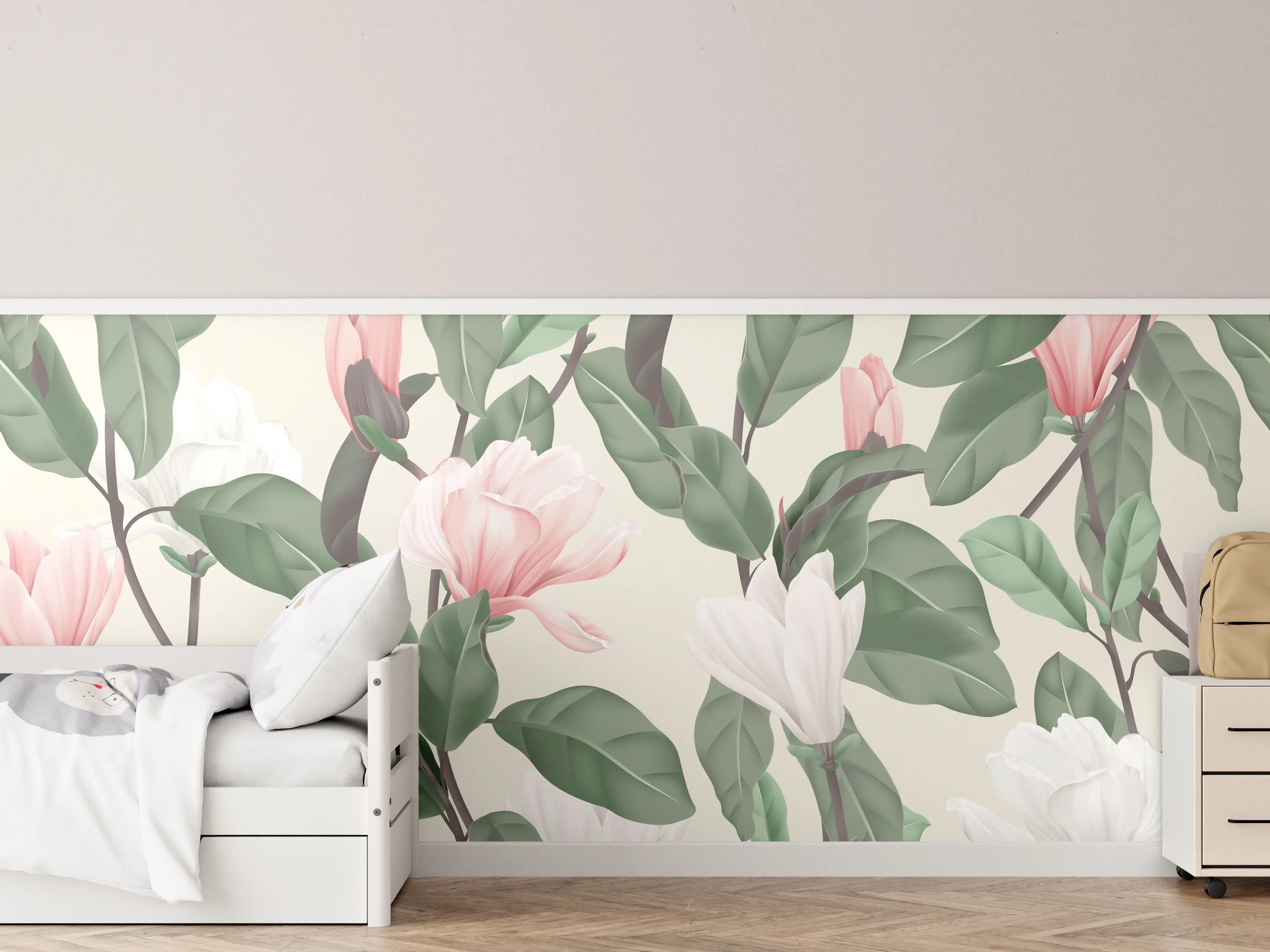 Kinderzimmer Wandgestaltung - Blüten - wild & wunderschön