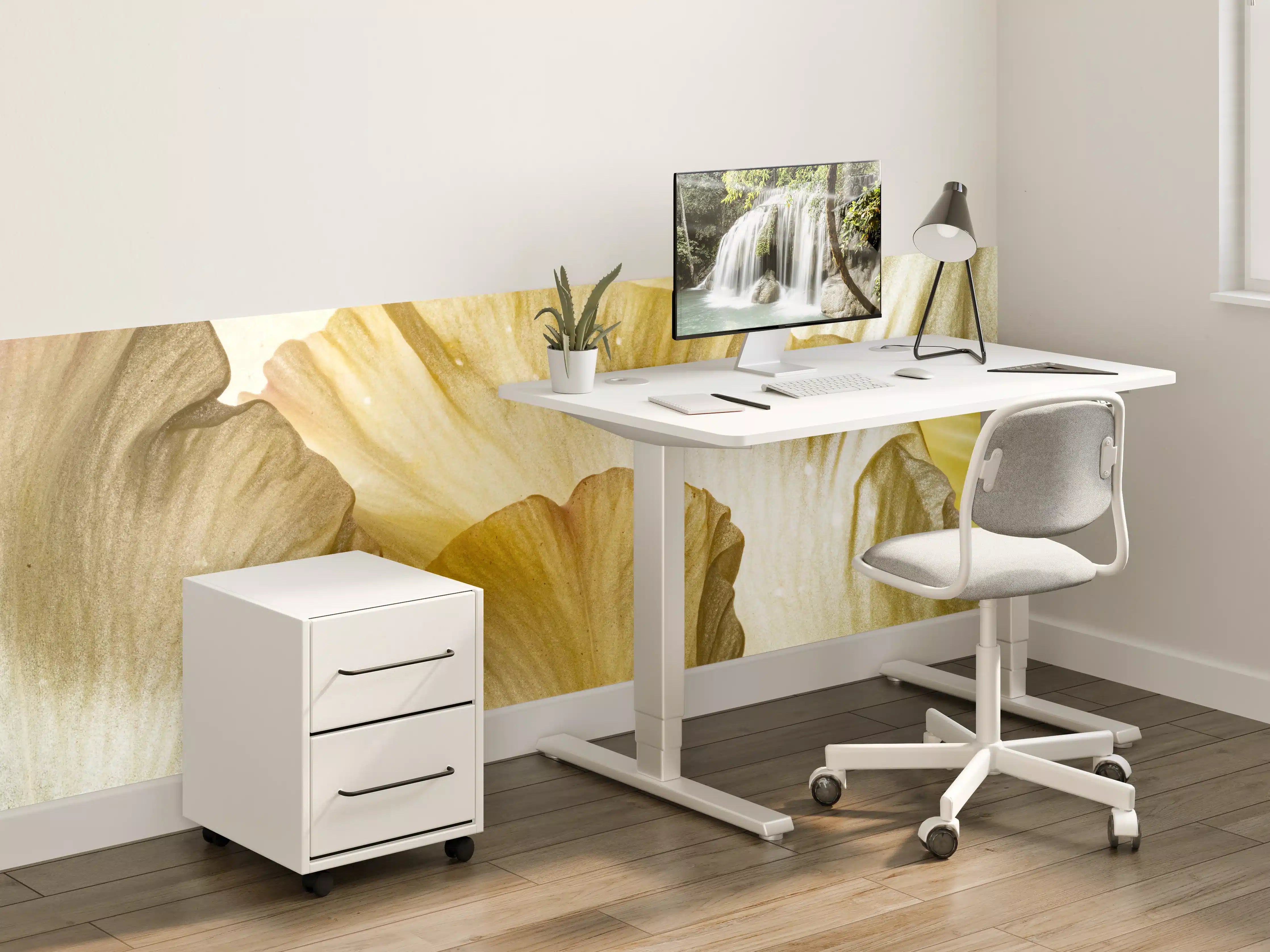 Kinderzimmer Wandgestaltung - Blütenblatt Textur Nahaufnahme