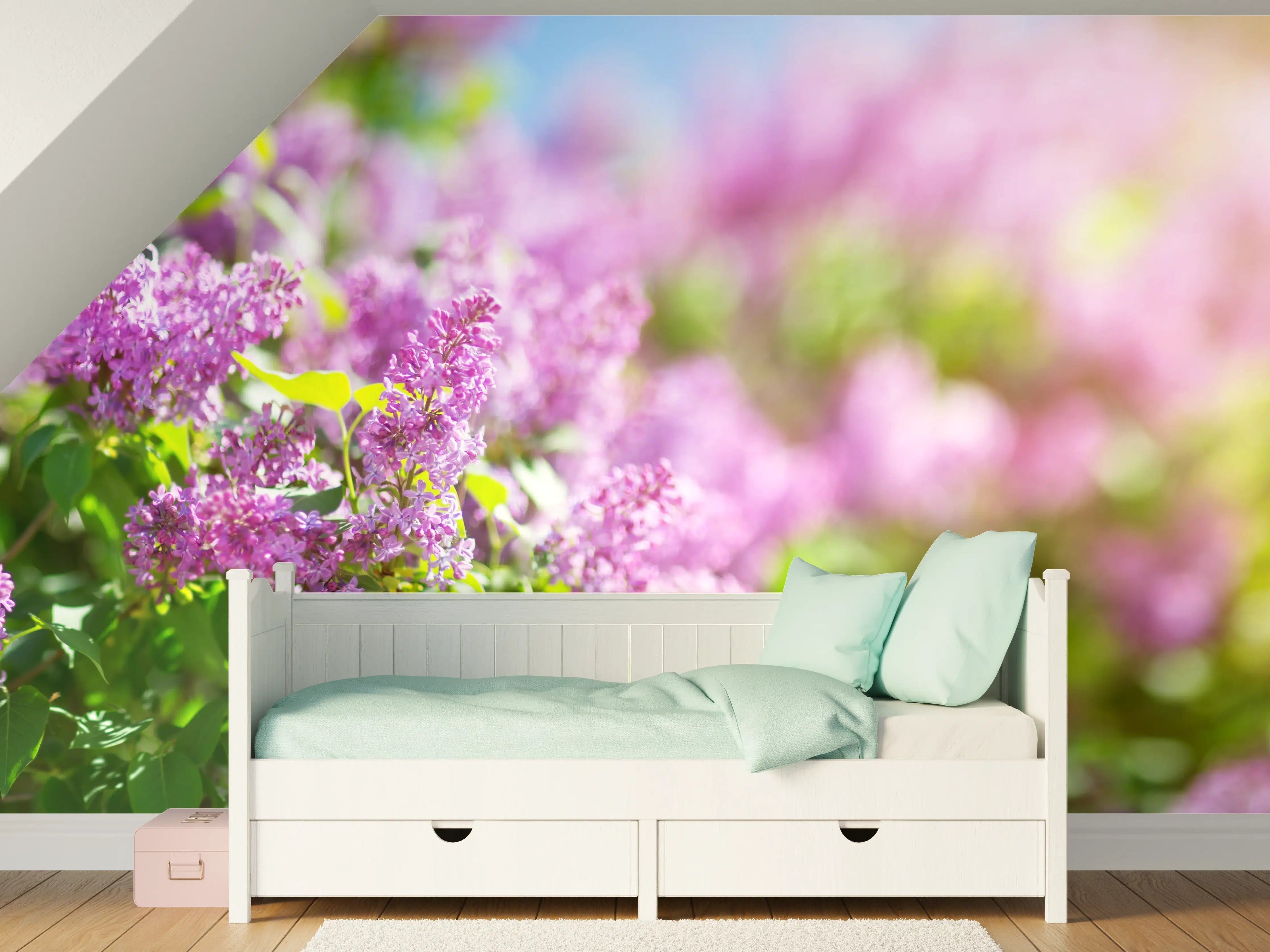 Kinderzimmer Wandgestaltung - Blumen blühen auf im Frühling