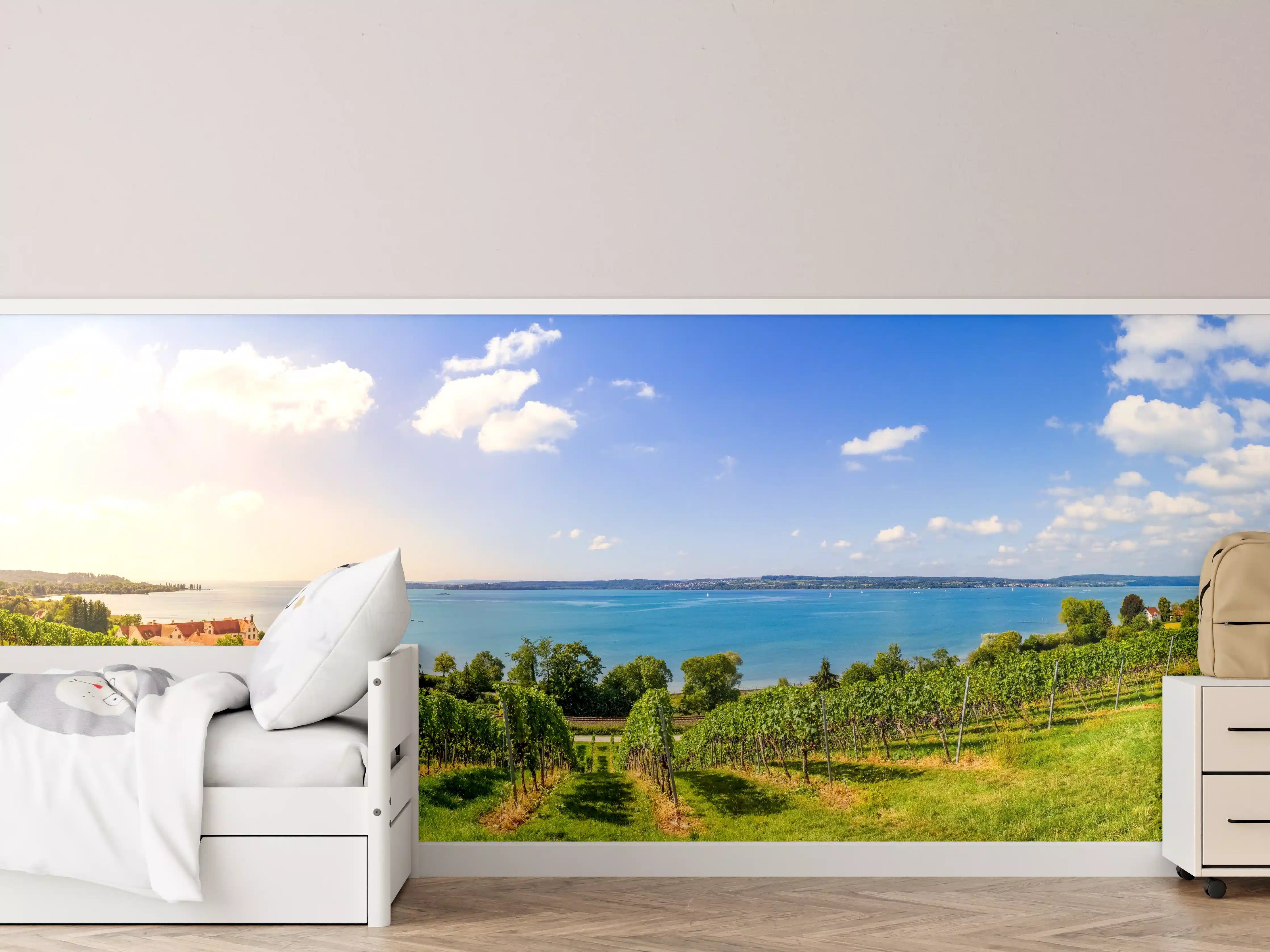 Kinderzimmer Wandgestaltung - Bodensee Panorama in Birnau
