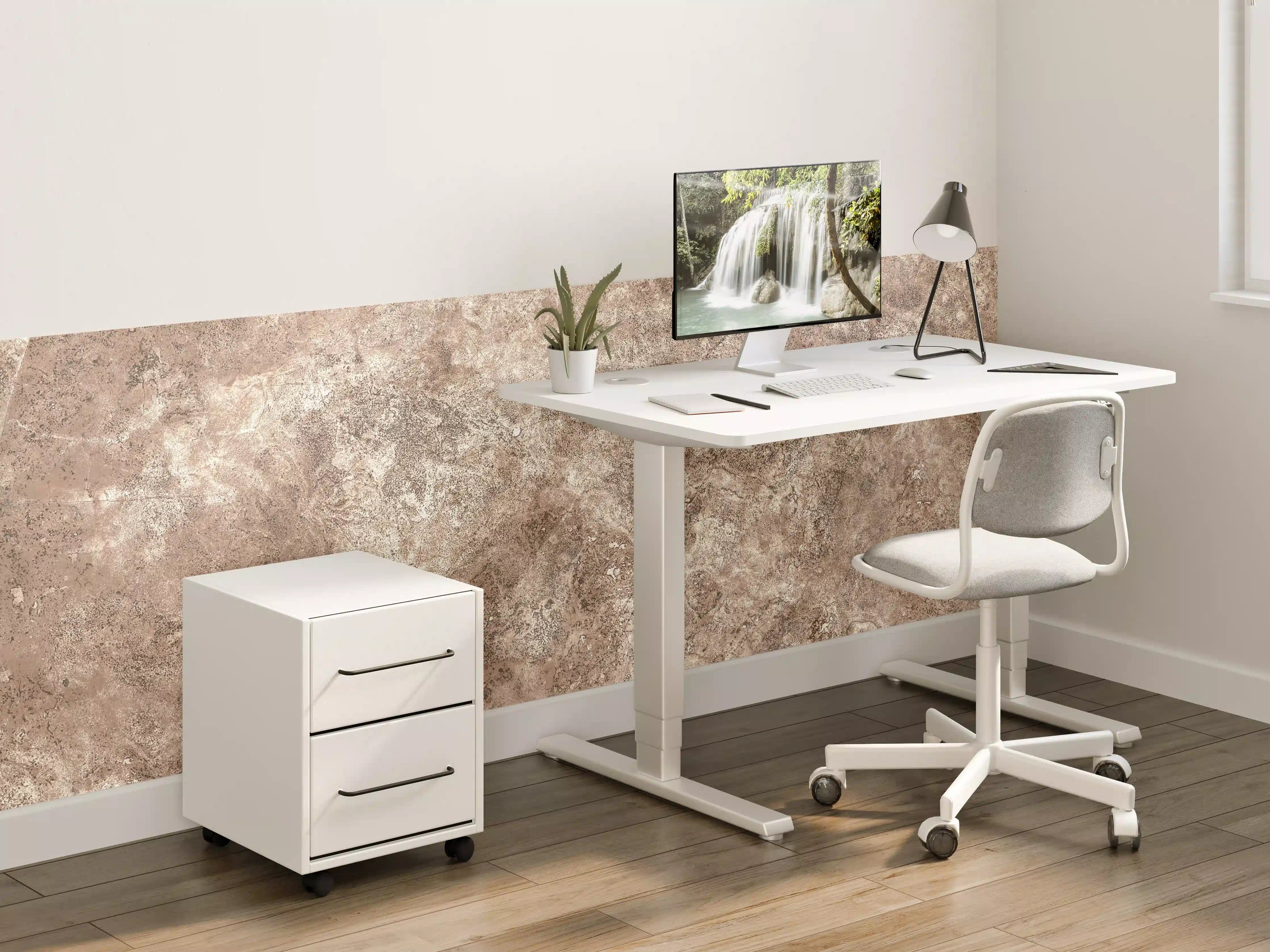 Kinderzimmer Wandgestaltung - Brauner alter Sandstein 2