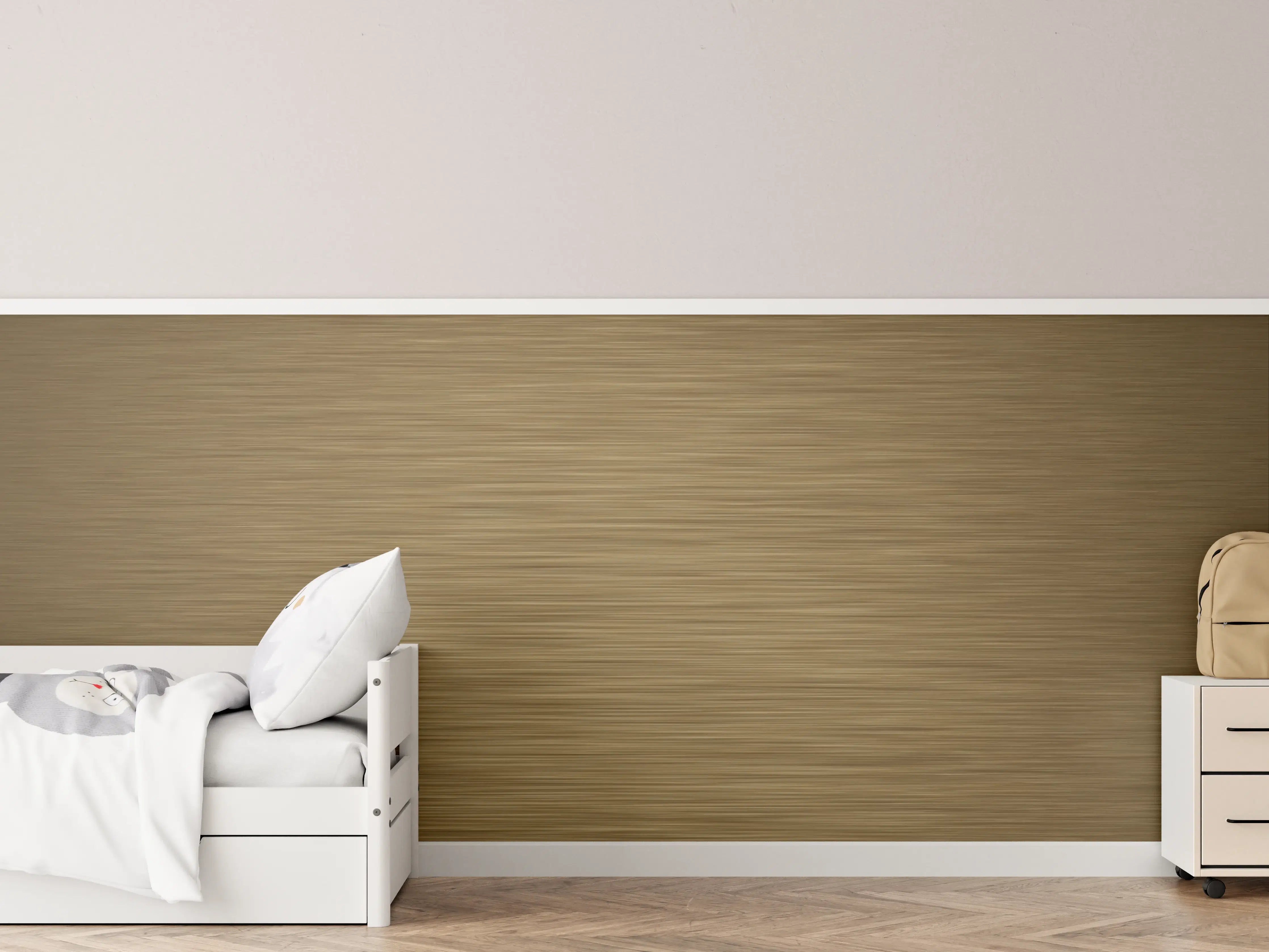 Kinderzimmer Wandgestaltung - Bronze - ALU Prime - Metall Gebürstet