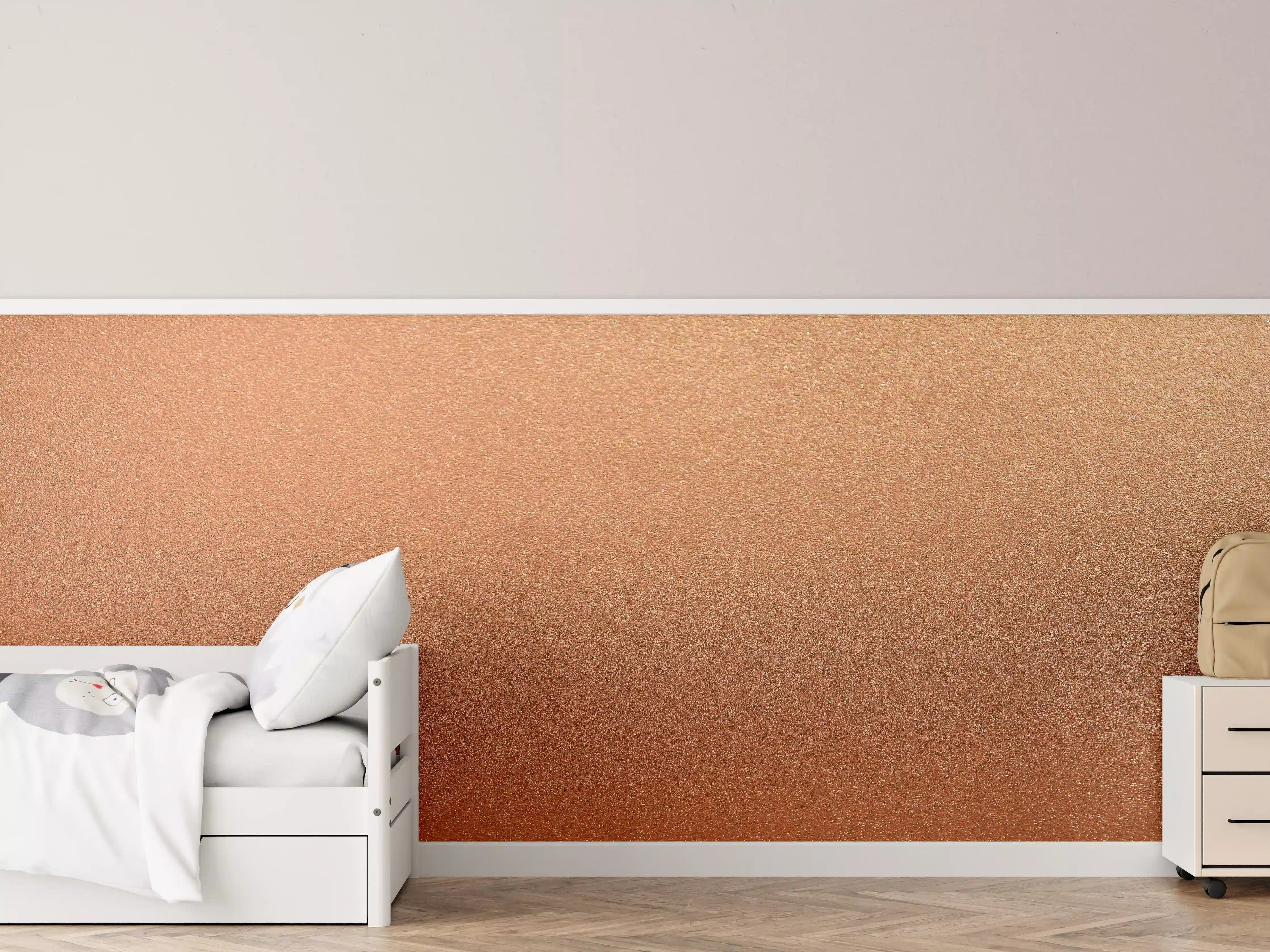 Kinderzimmer Wandgestaltung - Bronze Textur Panorama Hintergrund