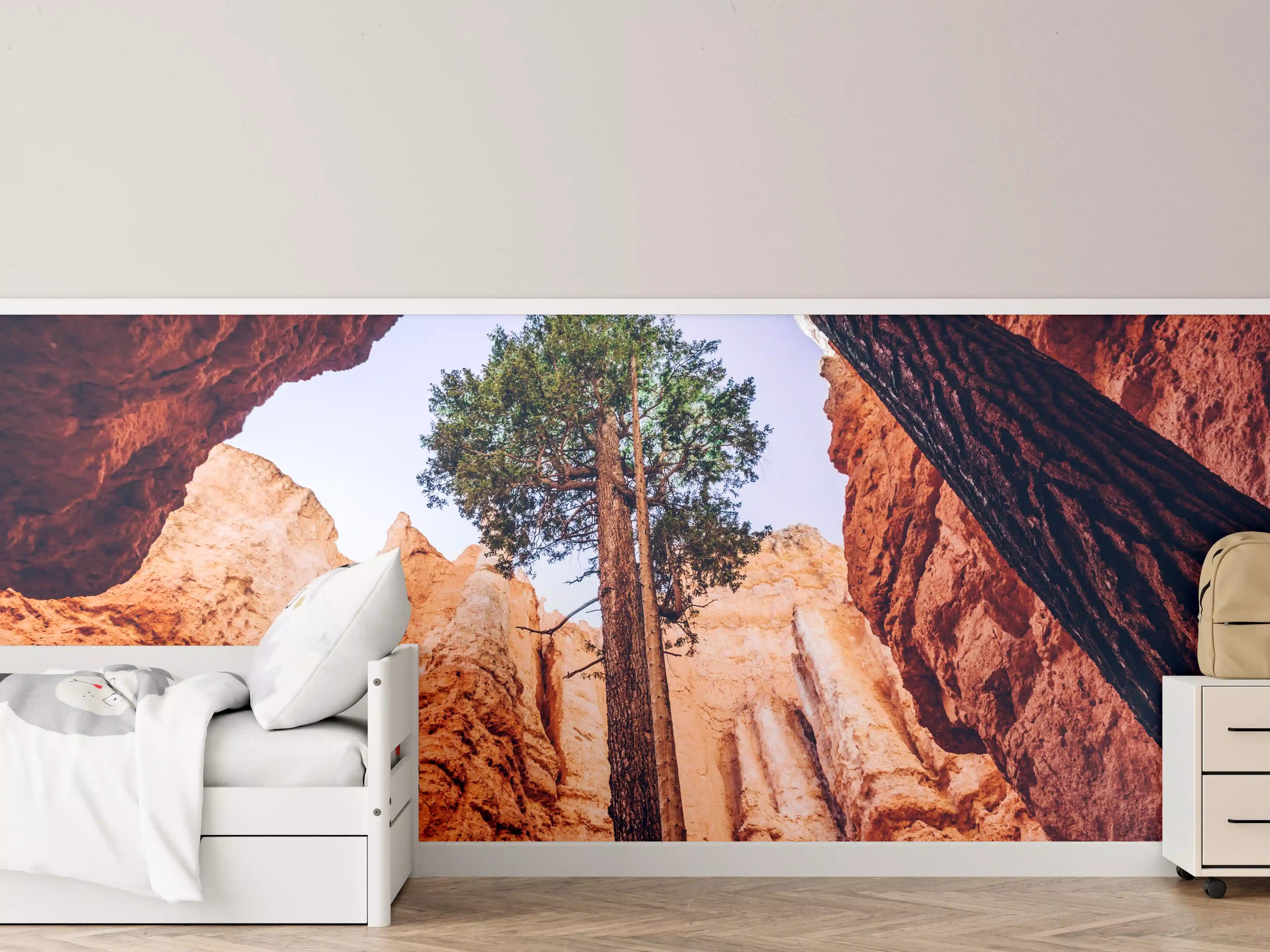 Kinderzimmer Wandgestaltung - Bryce Canyon Rötliche Felsen