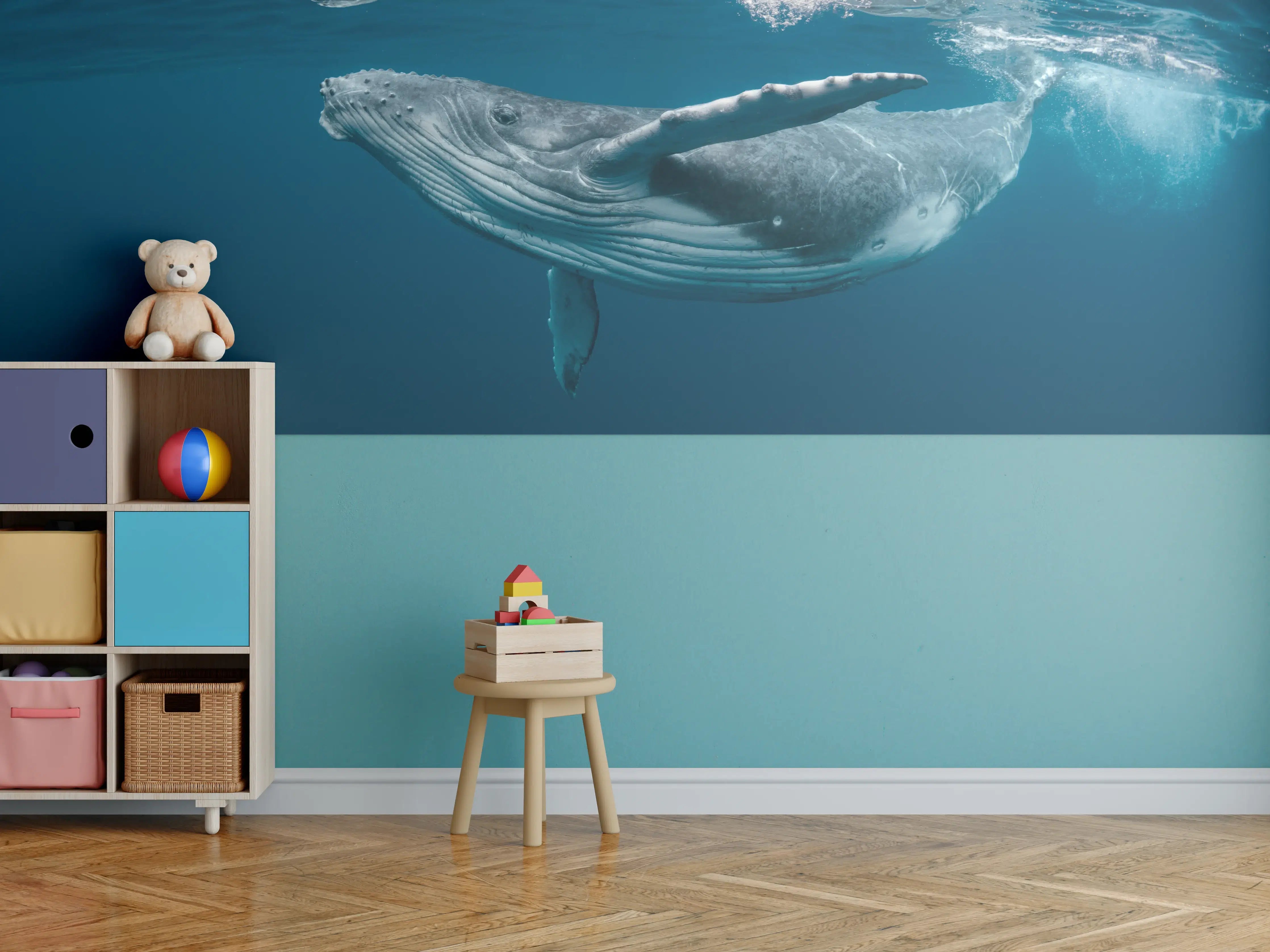 Kinderzimmer Wandgestaltung - Buckelbaby - nähe Wasseroberfläche