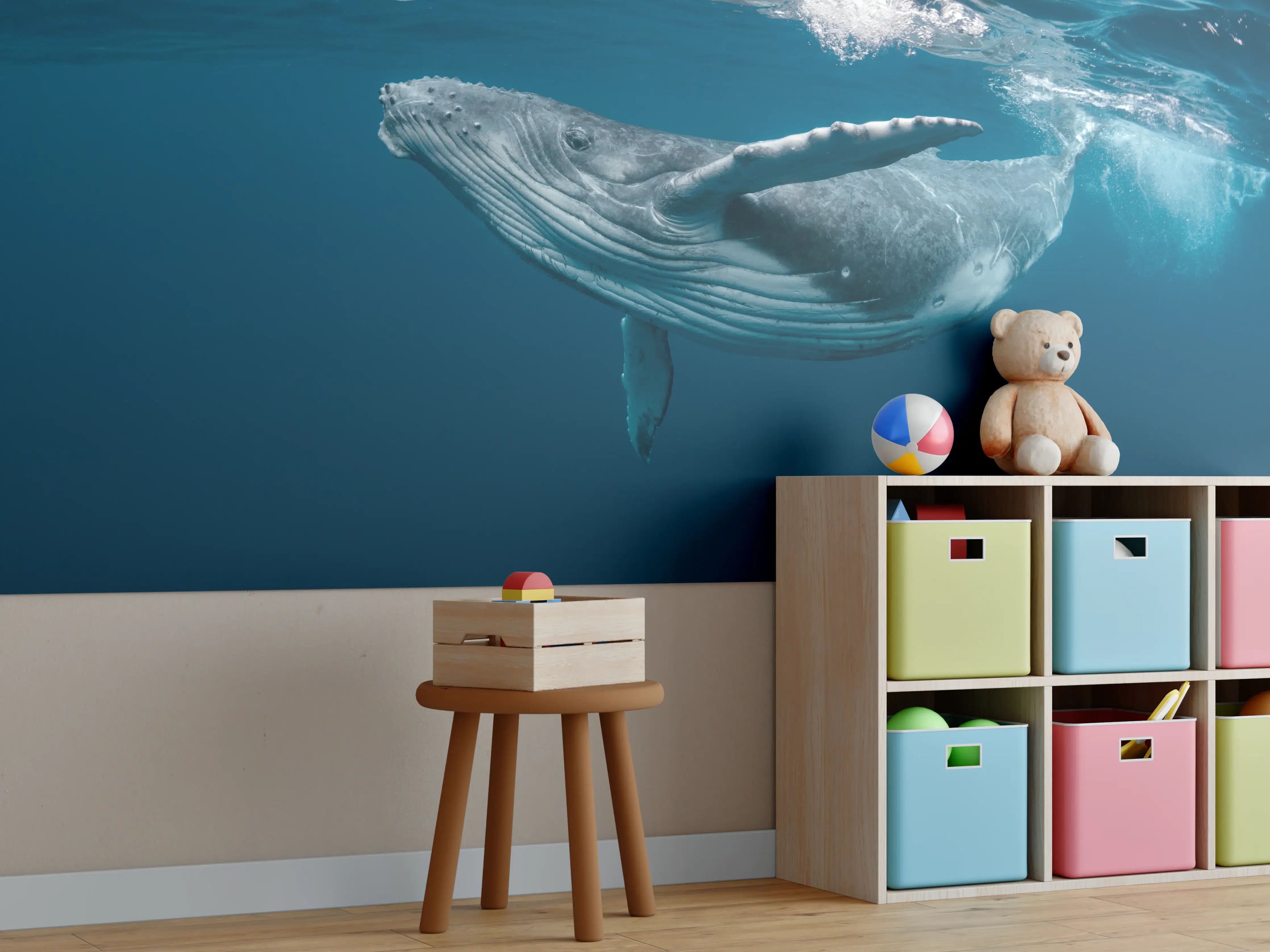 Kinderzimmer Wandgestaltung - Buckelbaby - nähe Wasseroberfläche