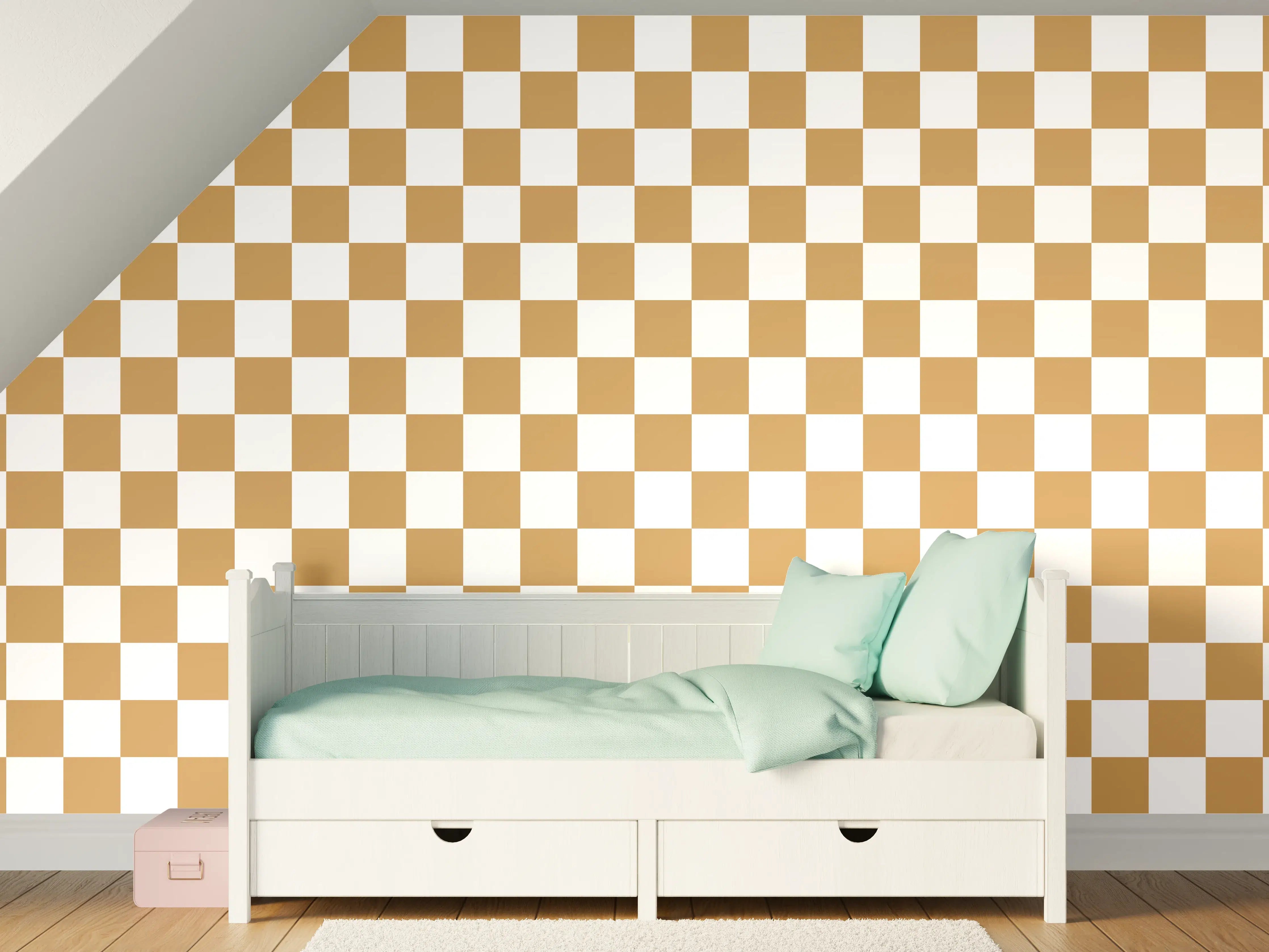 Kinderzimmer Wandgestaltung - Bunte Retro-Design Fliese