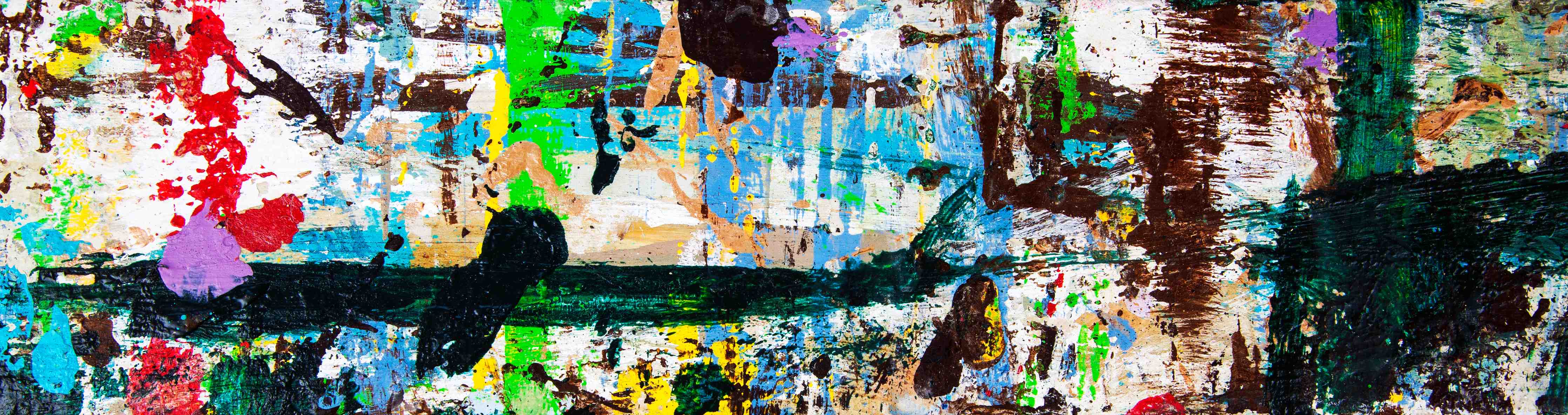 Kinderzimmer Wandgestaltung-Bunte Straßenkunst in abstrakter Malerei