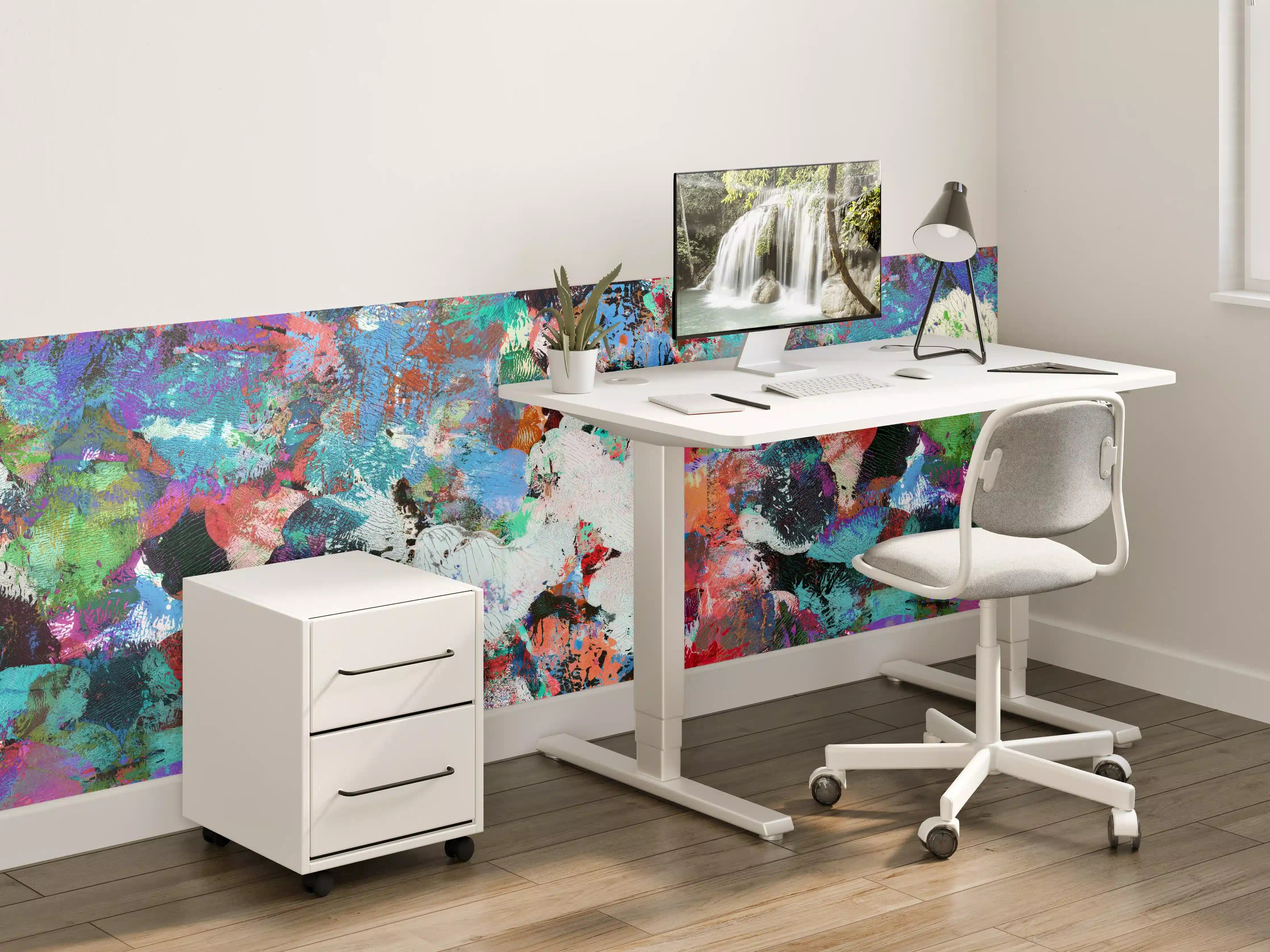 Kinderzimmer Wandgestaltung - Bunte lebendige Kunst