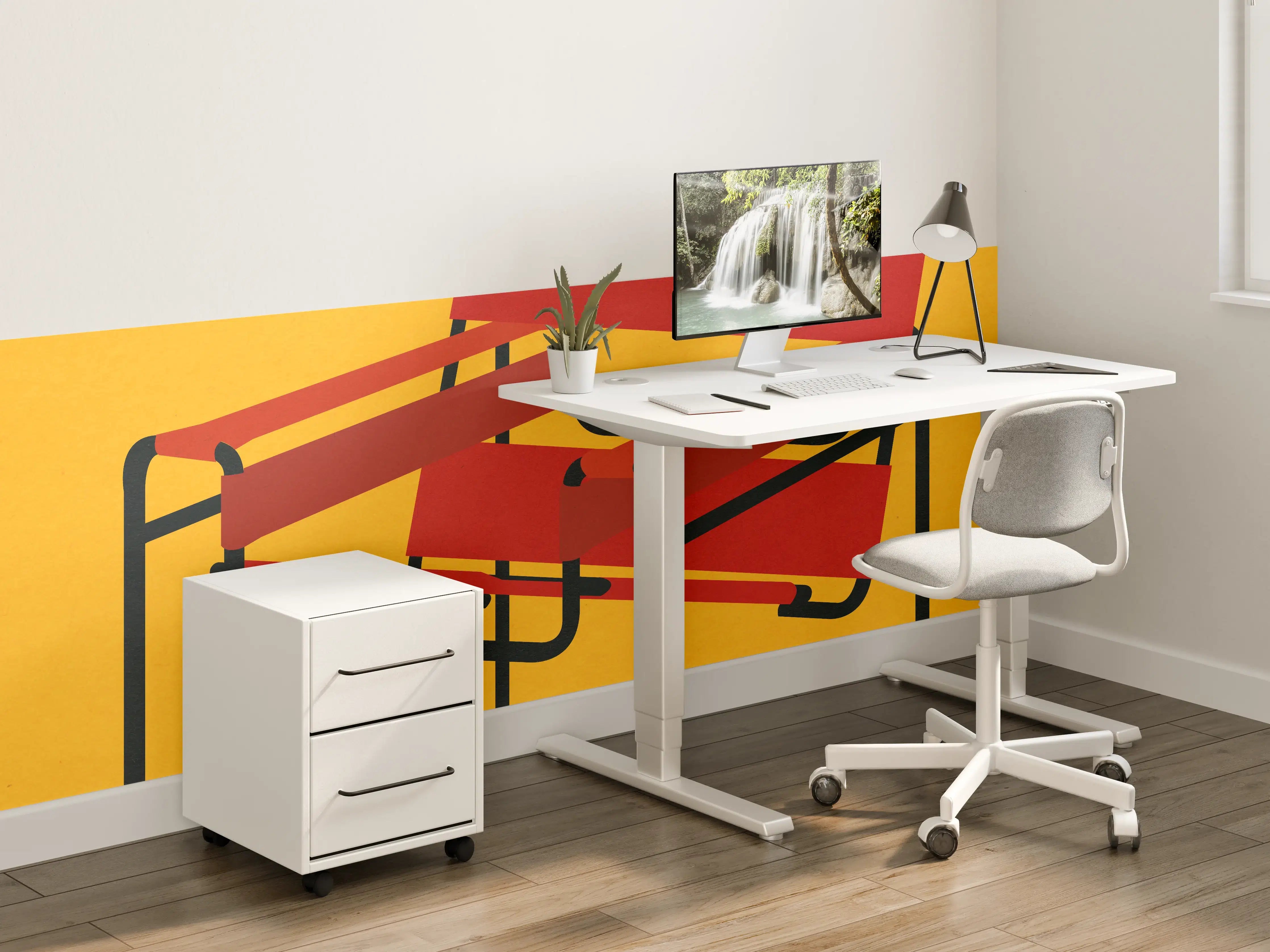 Kinderzimmer Wandgestaltung - Bunter Wassily Chair Poster