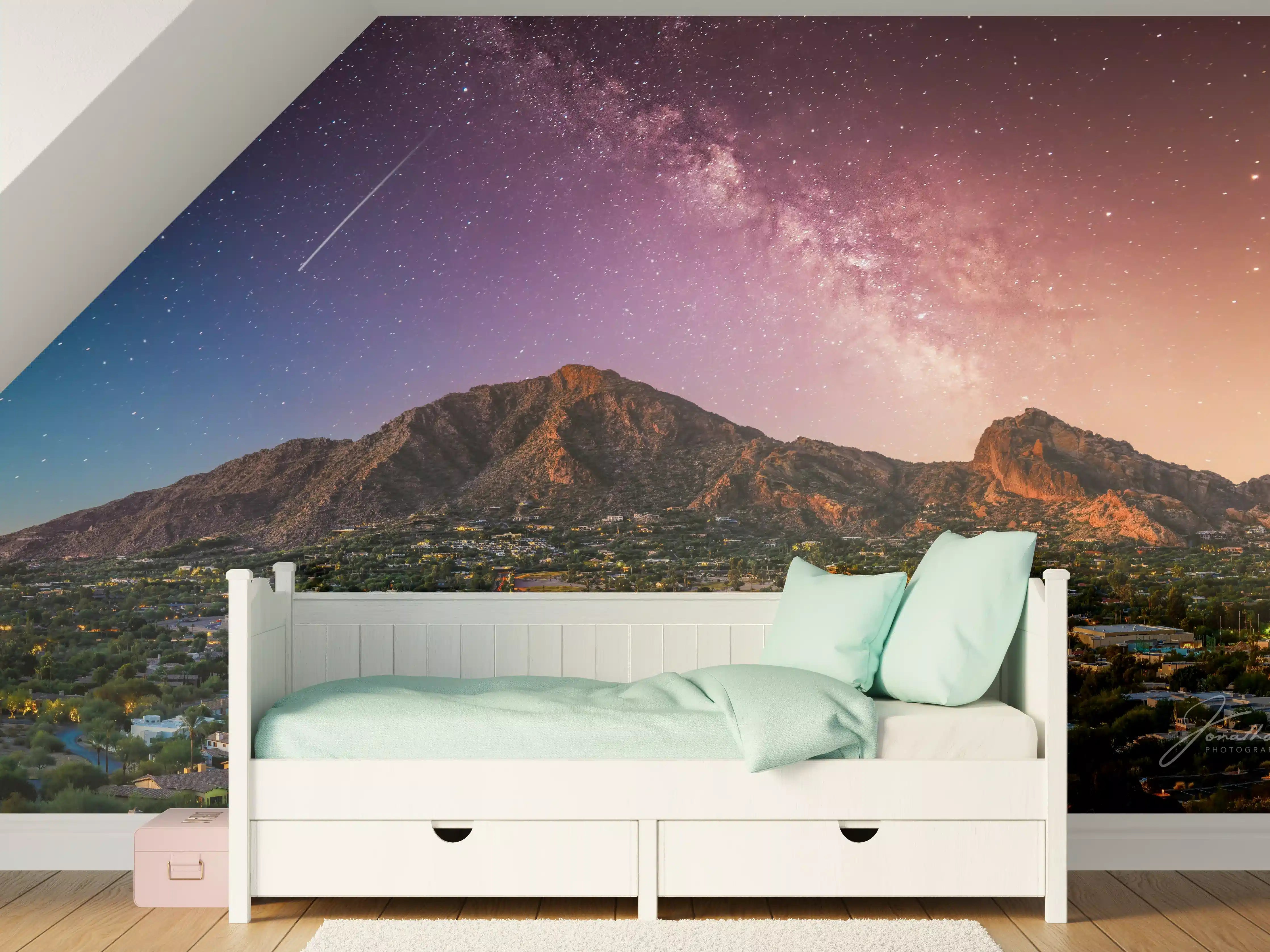 Kinderzimmer Wandgestaltung - Camelback Mountain in Phoenix Arizona