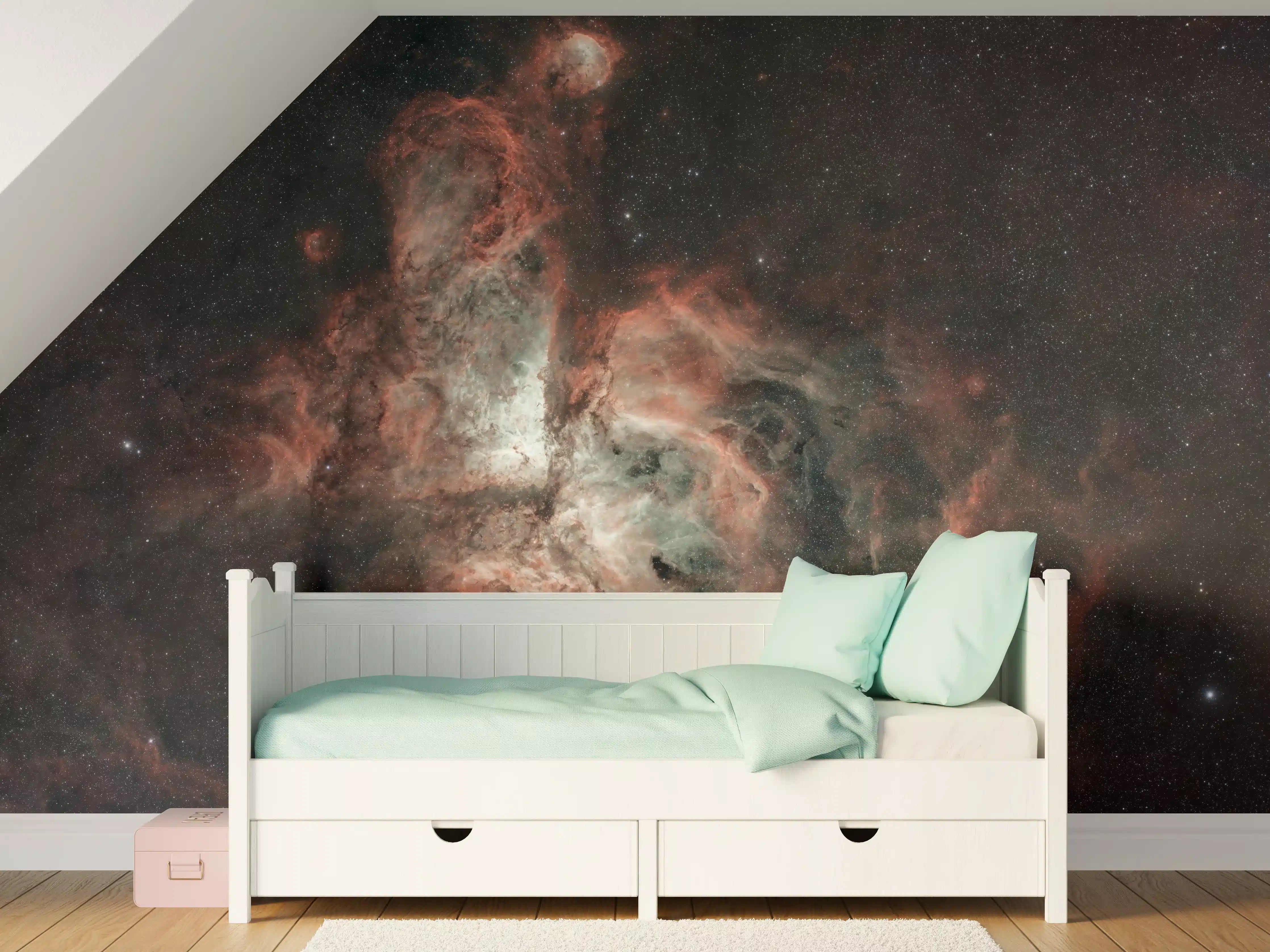 Kinderzimmer Wandgestaltung - Carinanebel - Sternenbild