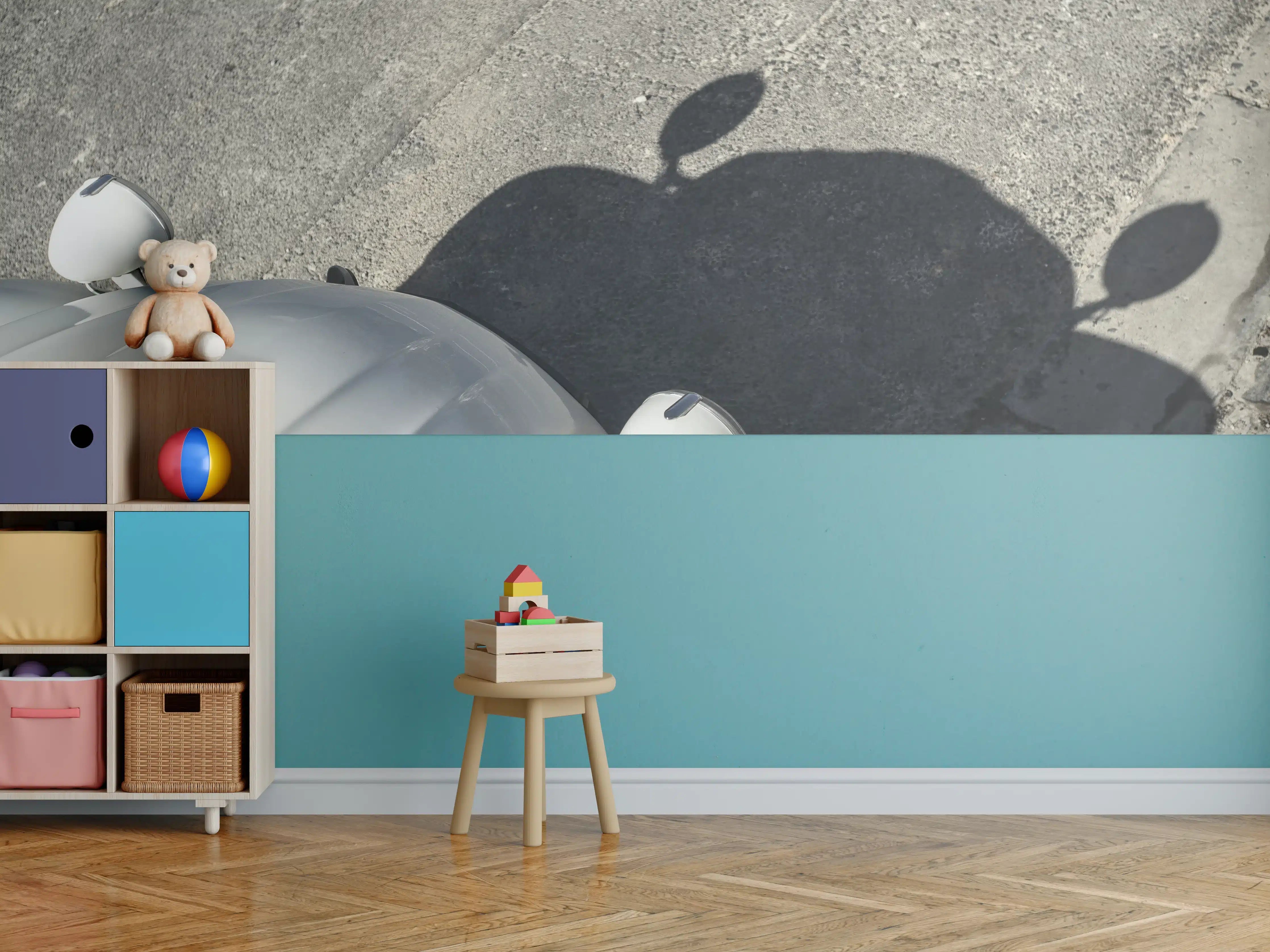 Kinderzimmer Wandgestaltung - Citroen 2cv