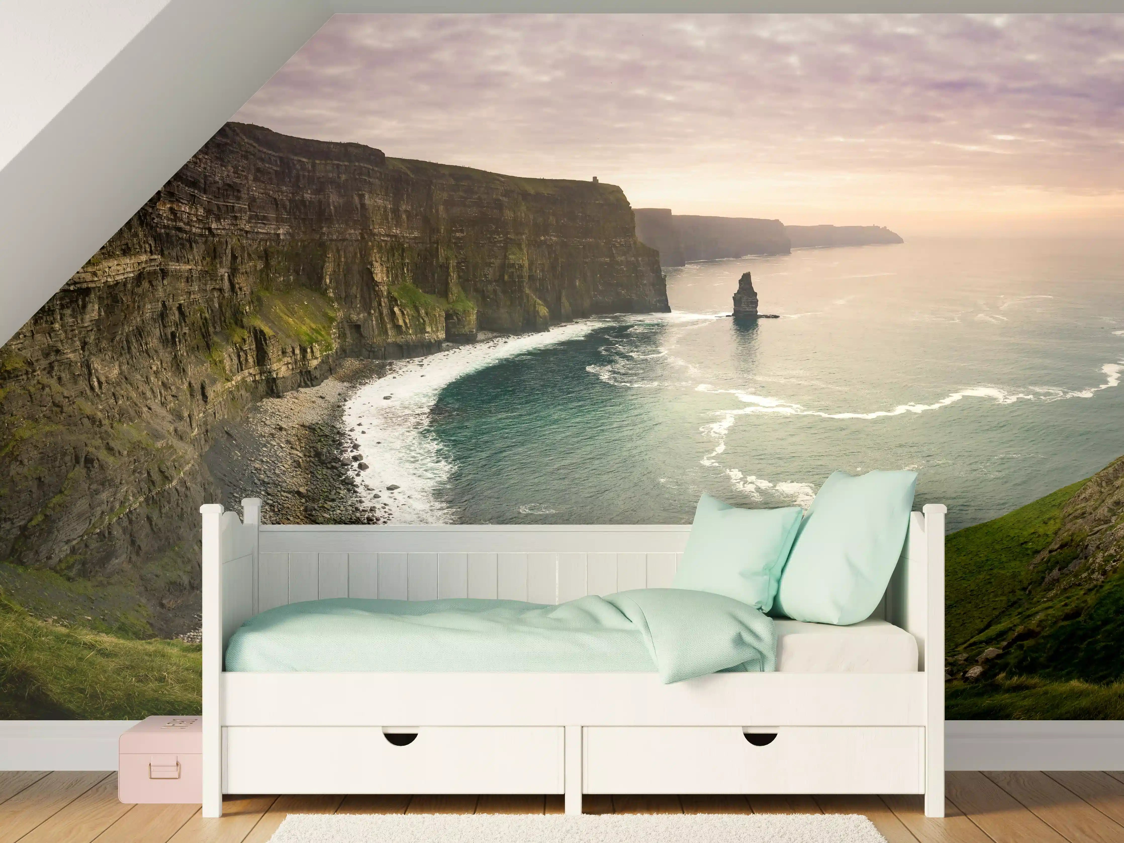 Kinderzimmer Wandgestaltung - Cliffs of Moher in Irland