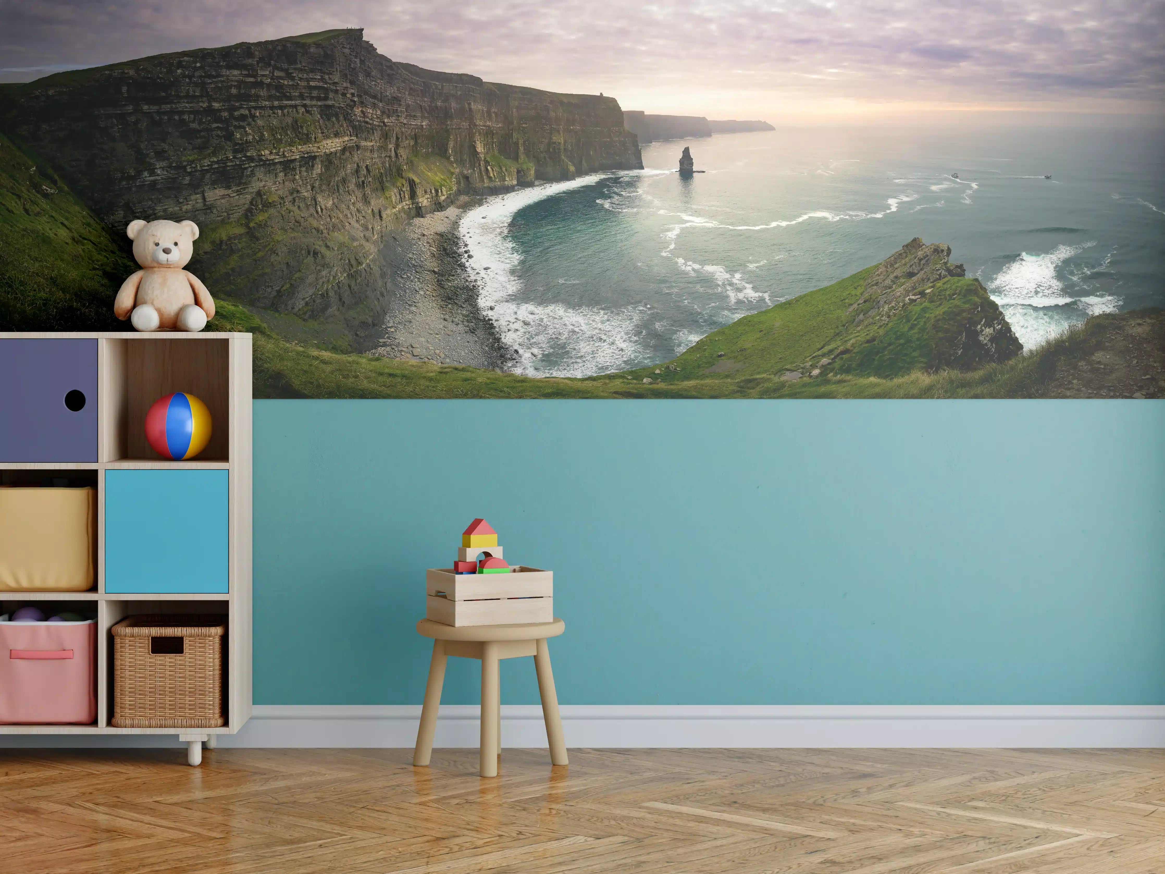 Kinderzimmer Wandgestaltung - Cliffs of Moher in Irland