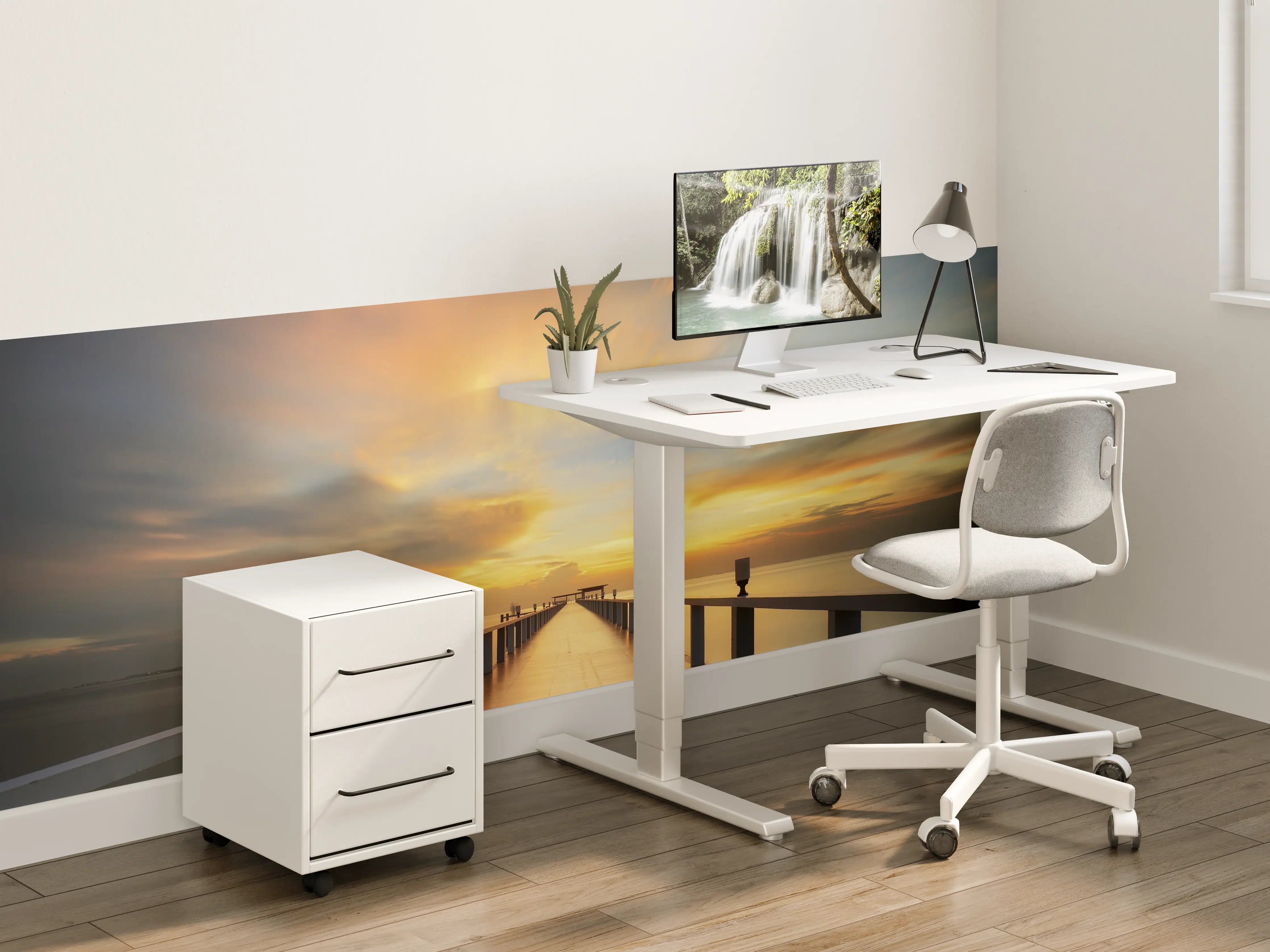 Kinderzimmer Wandgestaltung - Dämmerung am Kai