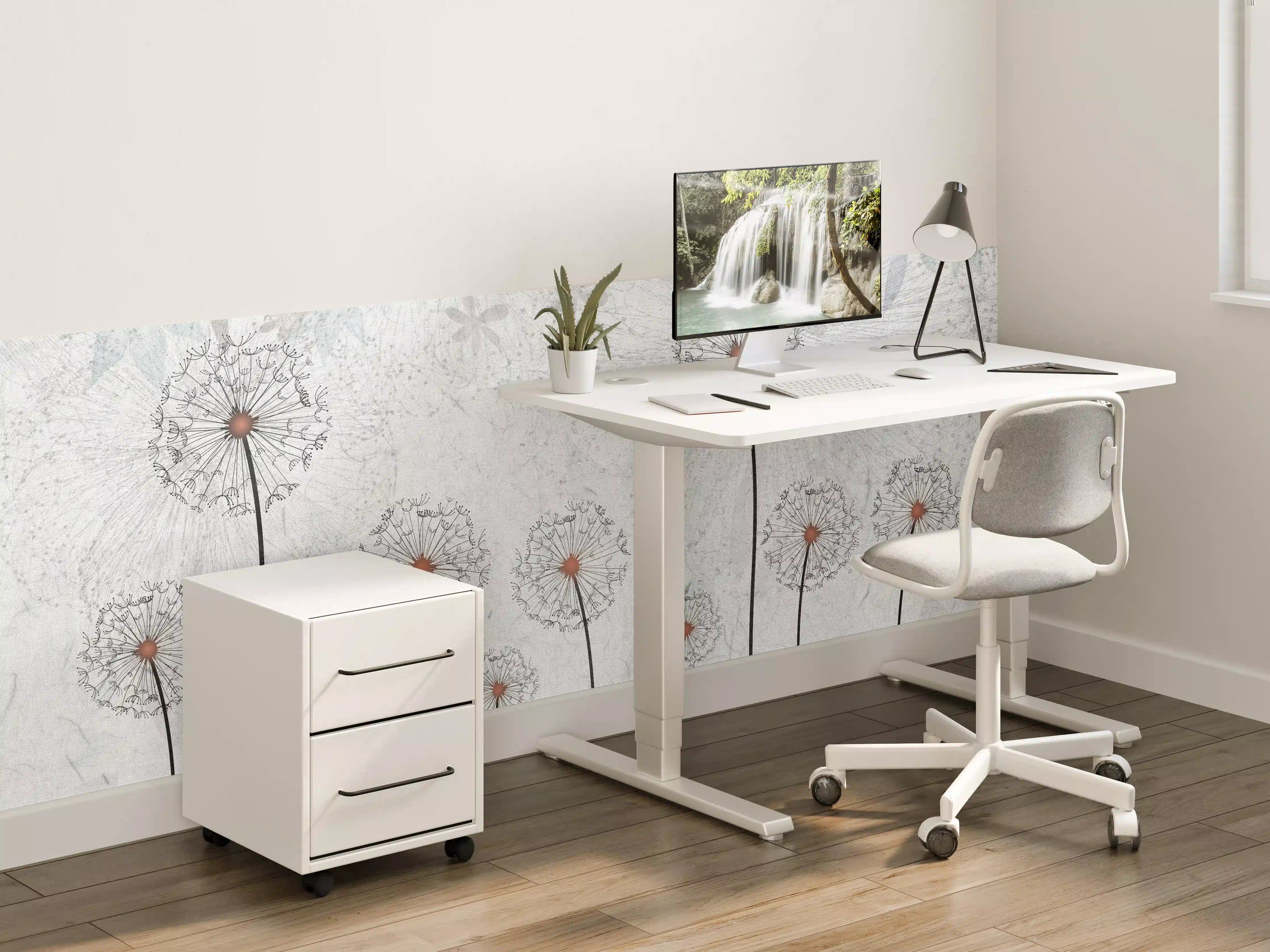 Kinderzimmer Wandgestaltung - Dekoratives Löwenzahn Gemälde