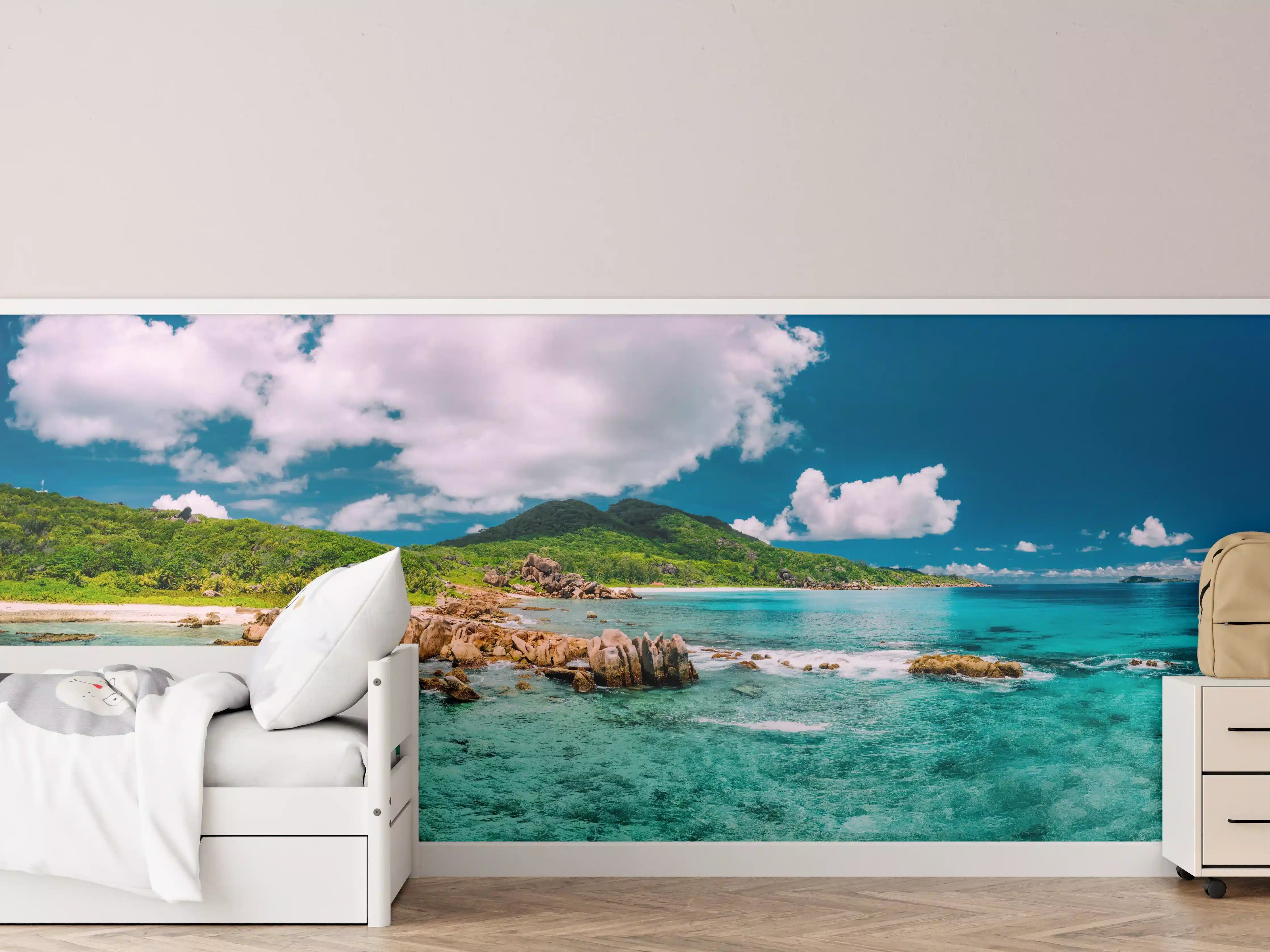 Kinderzimmer Wandgestaltung - Der Strand Grand Anse - La Digue