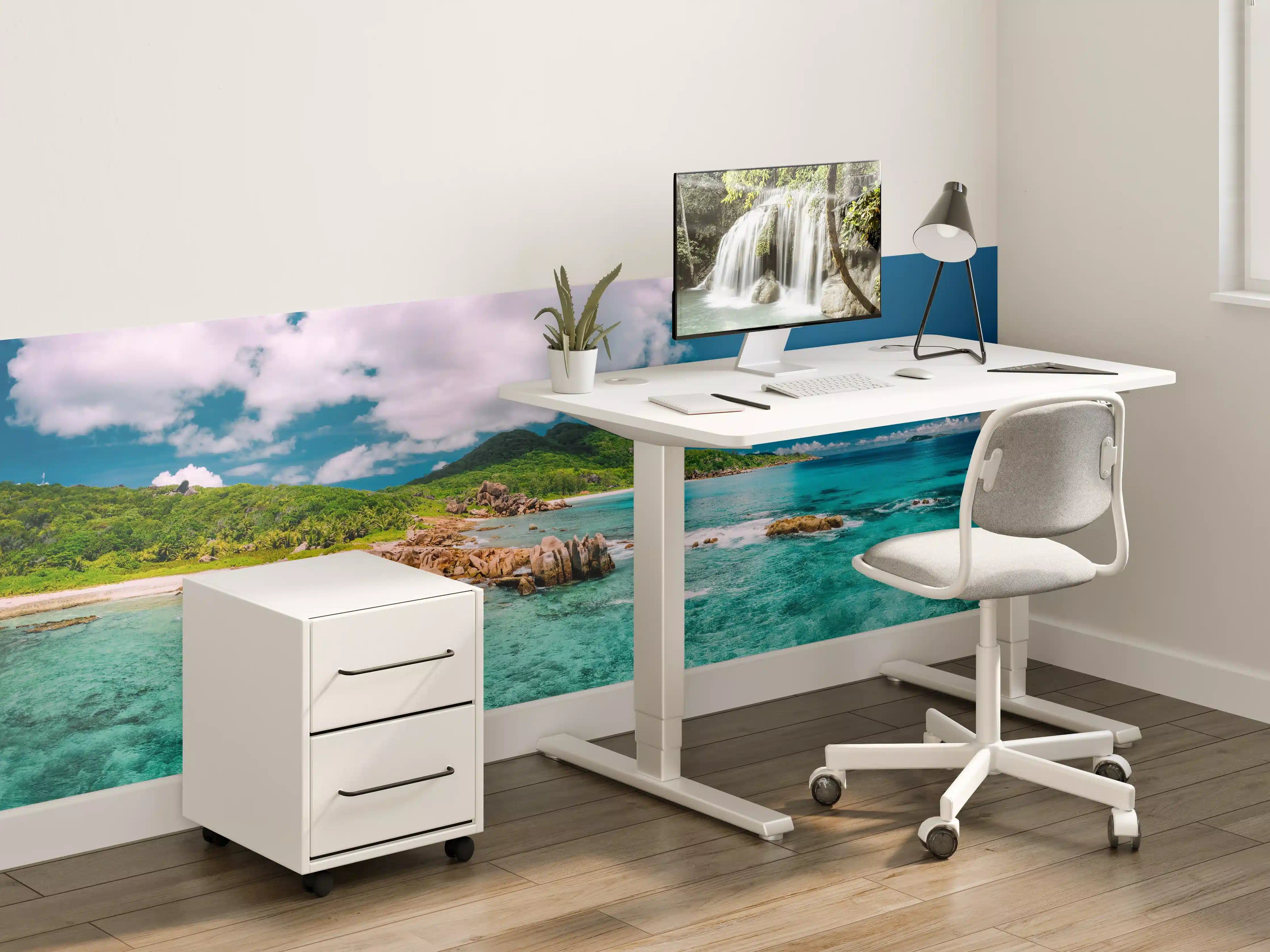 Kinderzimmer Wandgestaltung - Der Strand Grand Anse - La Digue