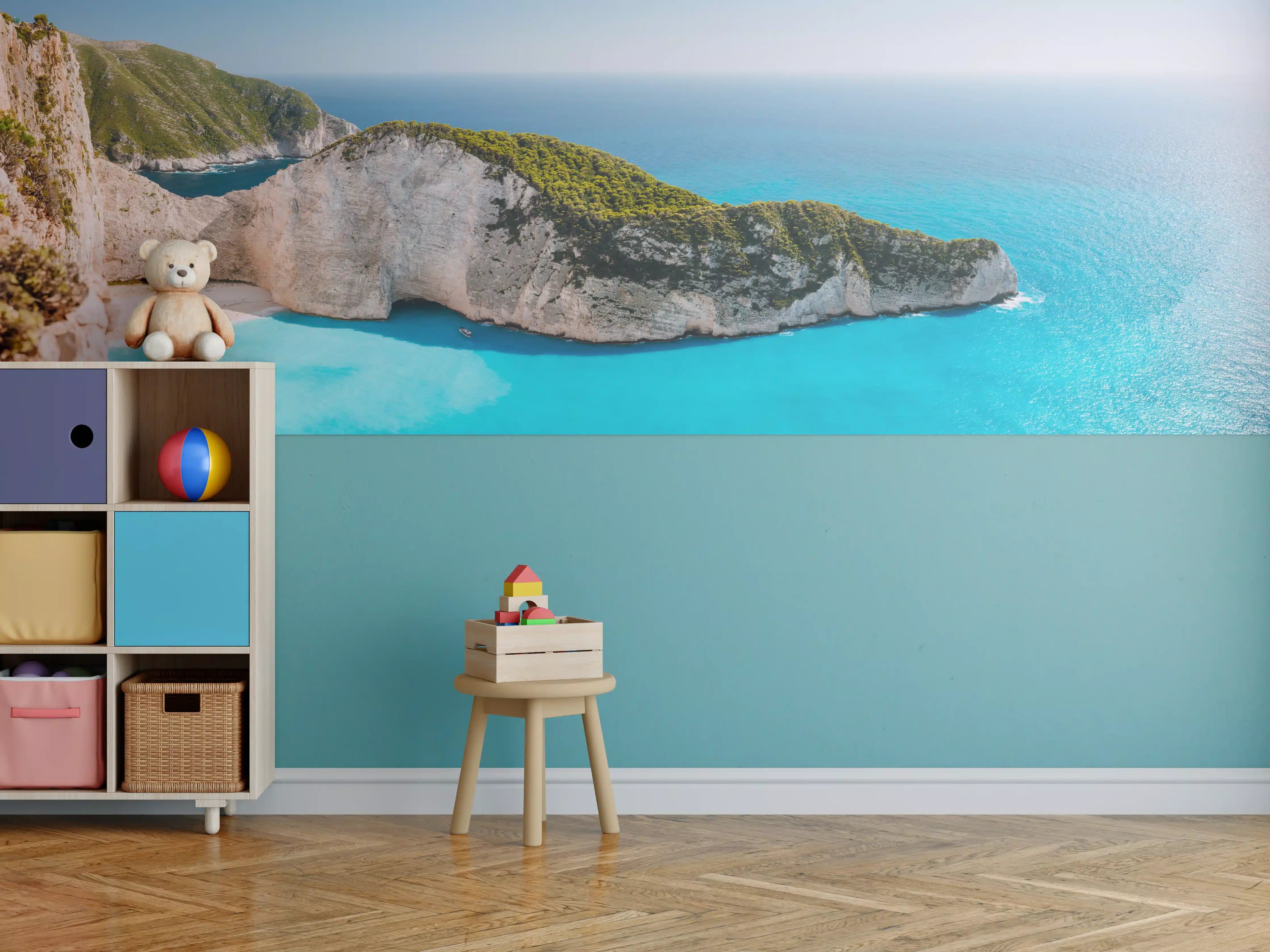 Kinderzimmer Wandgestaltung - Der Strand von Navagio - Griechenland