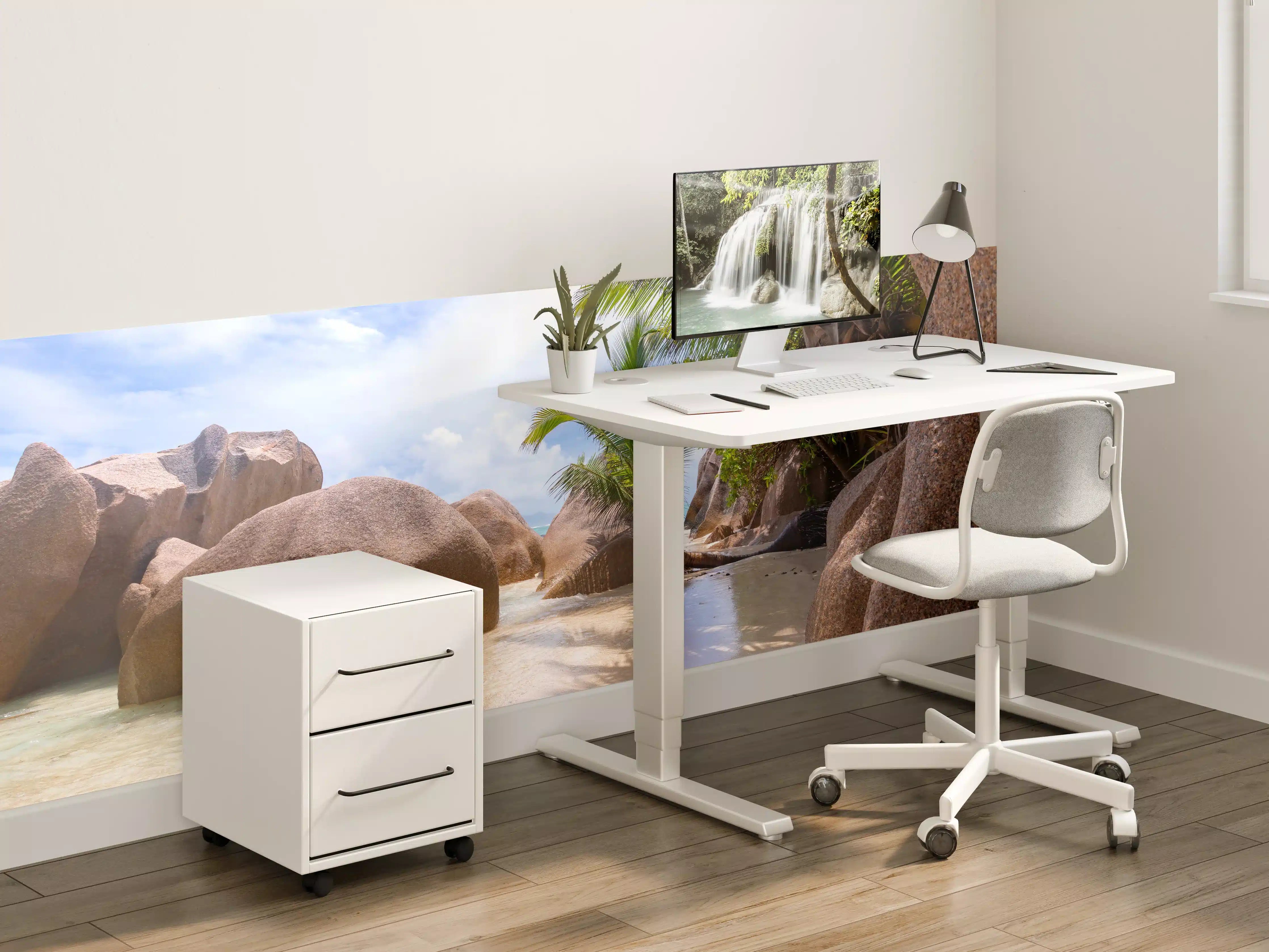 Kinderzimmer Wandgestaltung - Der Traumstrand - Anse Source d Argent