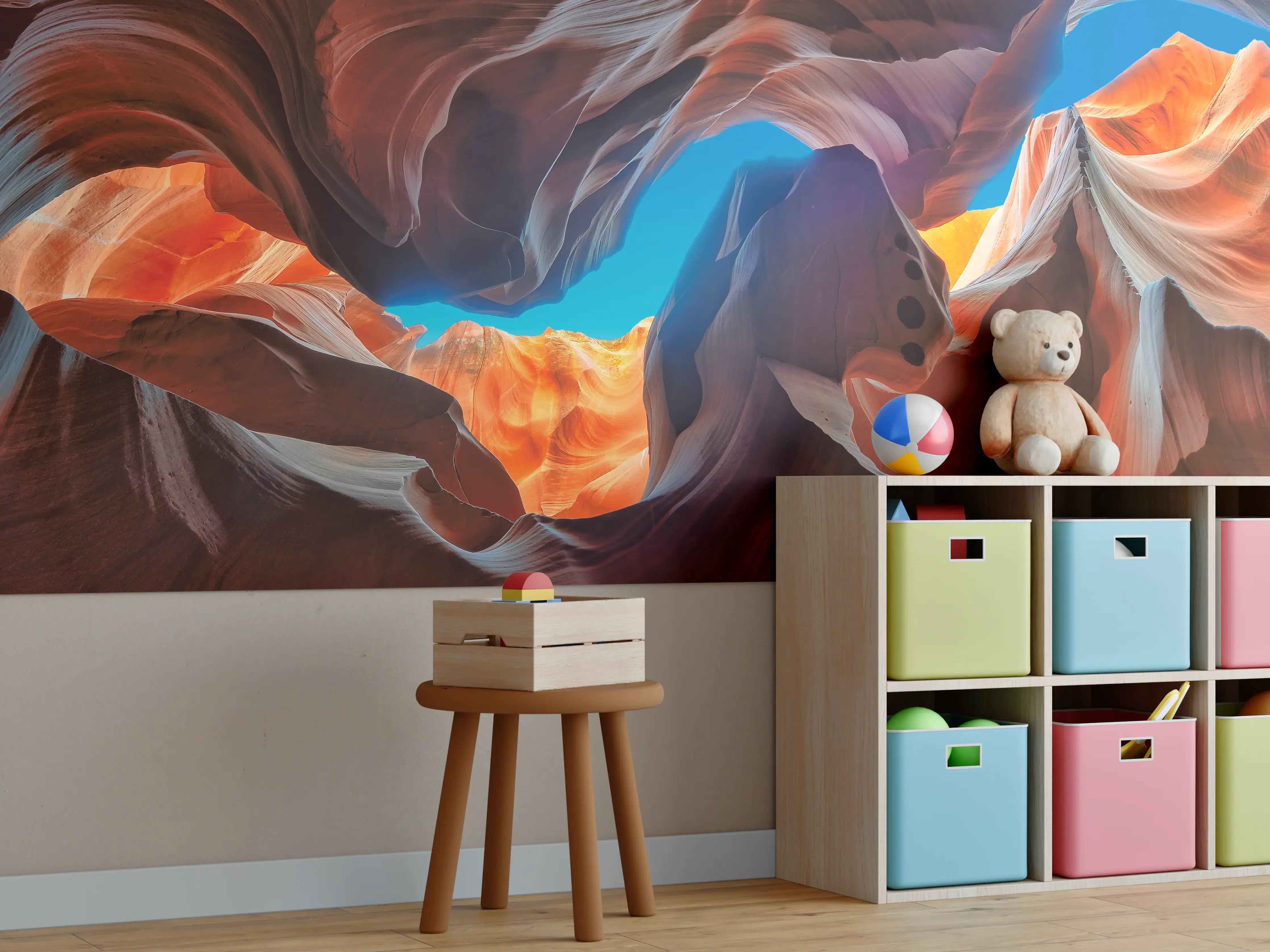 Kinderzimmer Wandgestaltung - Der magische Antelope Canyon